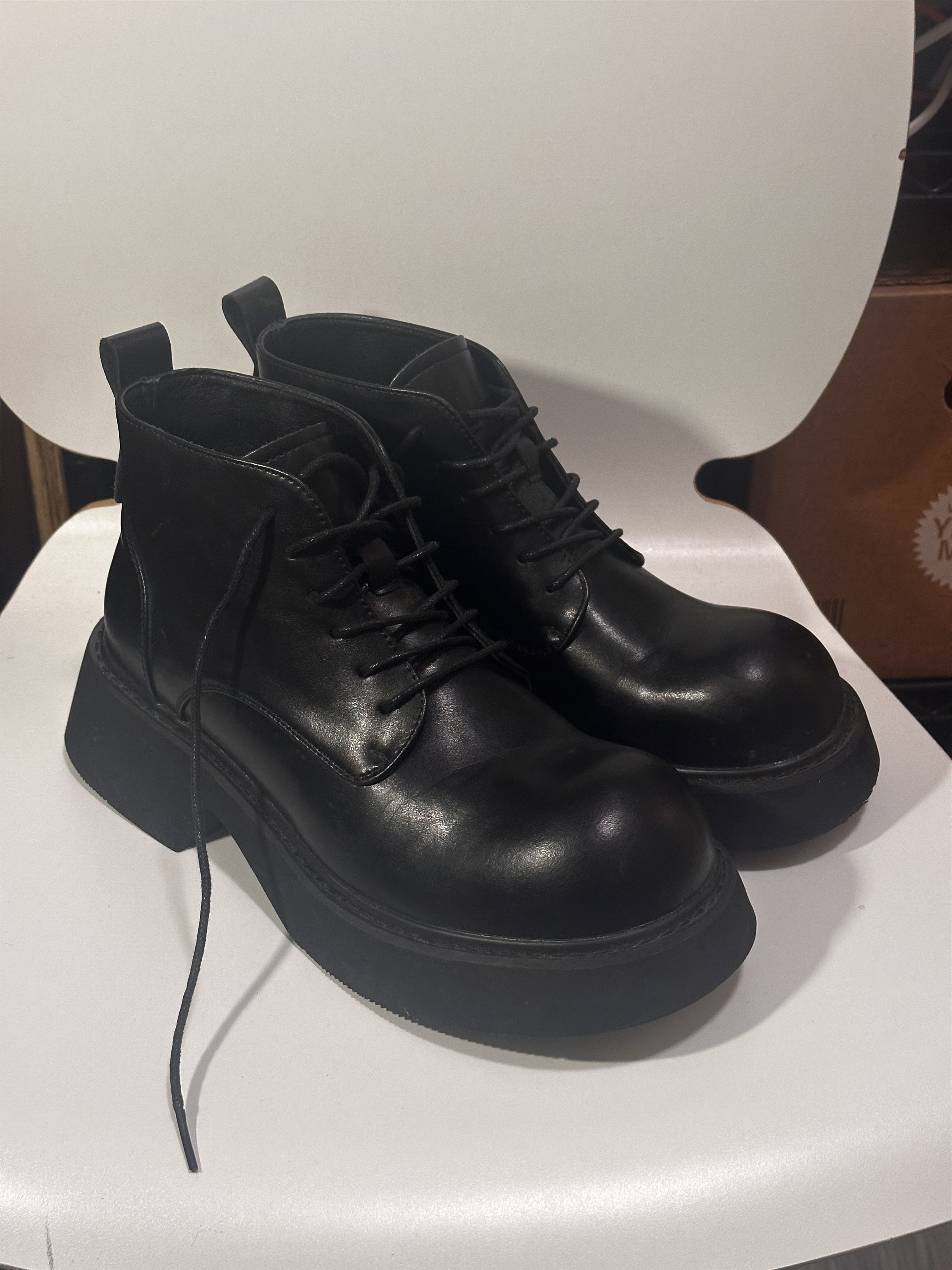 Japanese Brand Chunky Derby Half Boots Size US 8 / EU 41 - 1 Thumbnail