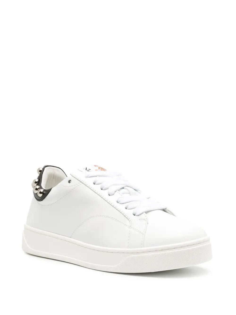 Lanvin o1y0326 Low-Top Sneakers in White/Black Size US 6 / IT 36 - 2 Thumbnail