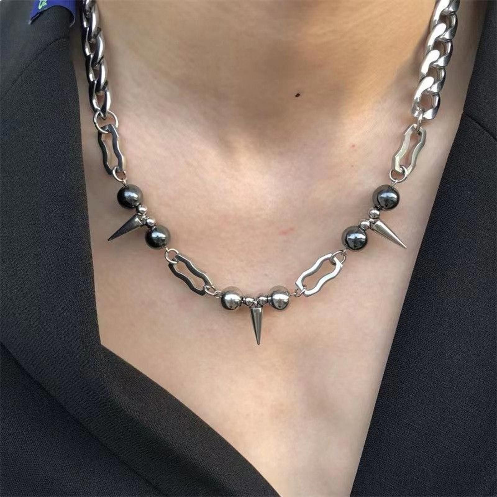 Jewelry Spiked Chain Necklace Size ONE SIZE - 2 Thumbnail