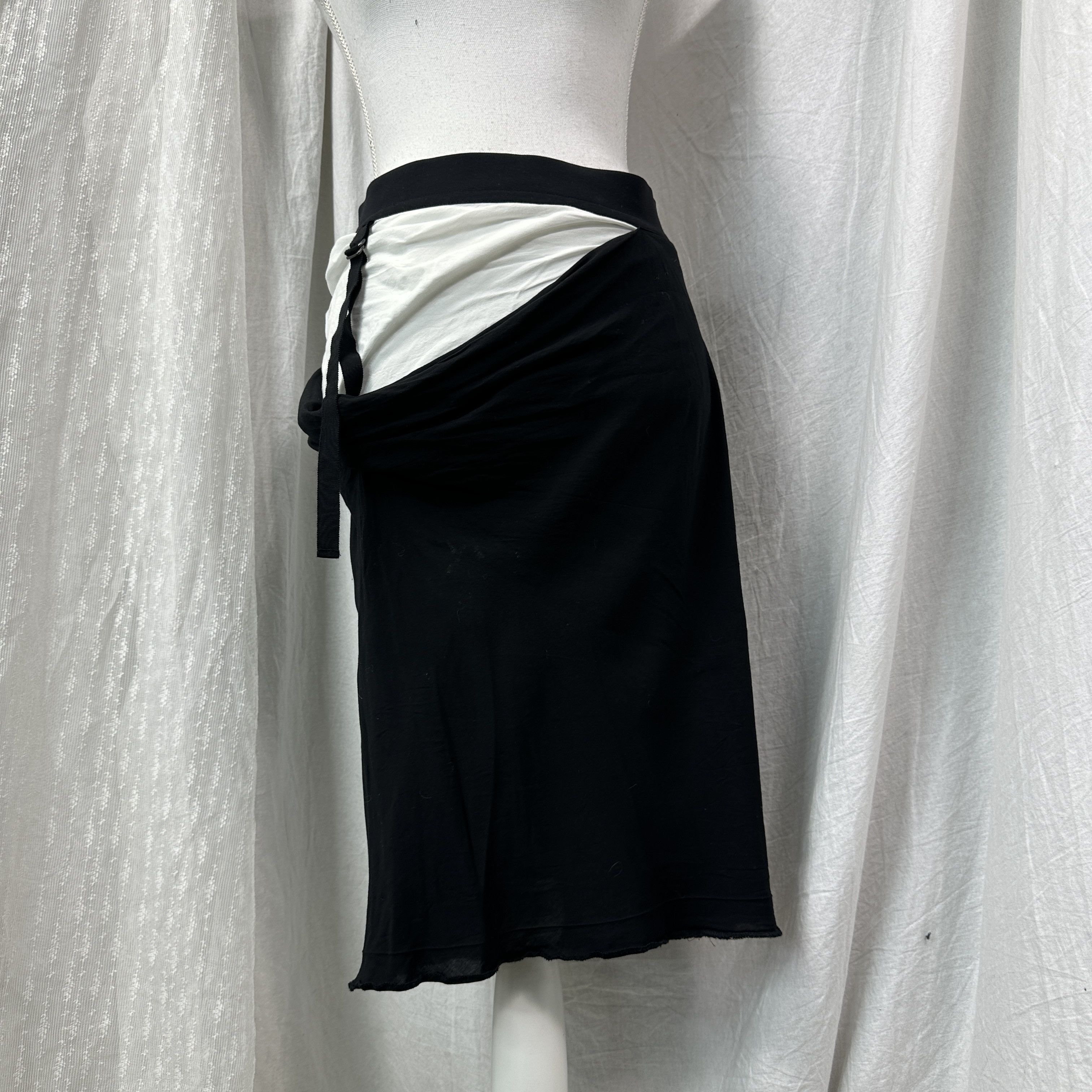 Ann Demeulemeester Vintage Avant Garde Viscose Ann Demeulemeester Skirt Y2K Size 26" / US 2 / IT 38 - 6 Thumbnail
