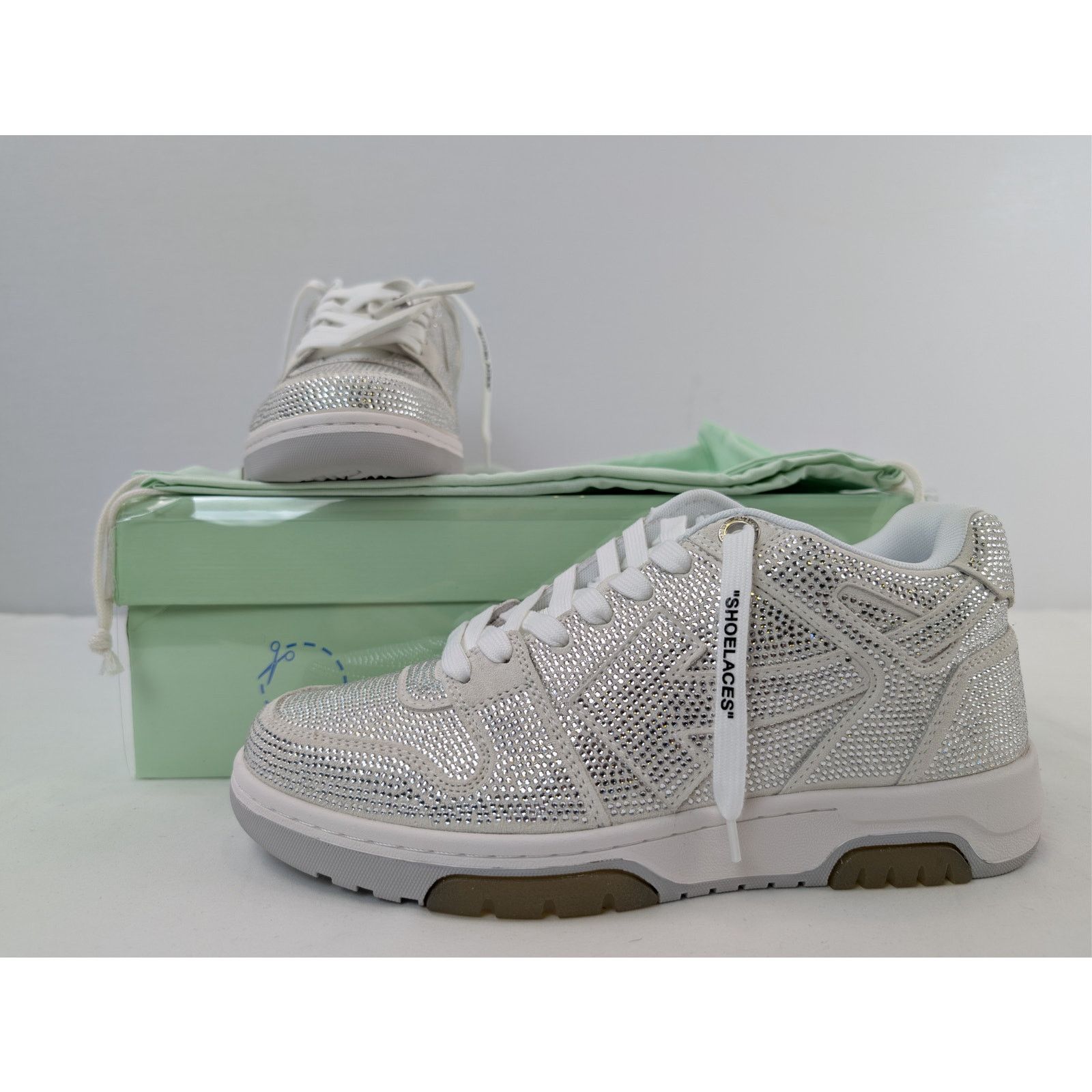 Off-White o1rshd1 Out of Office Strass Sneakers in White Size US 11 / EU 44 - 20 Thumbnail