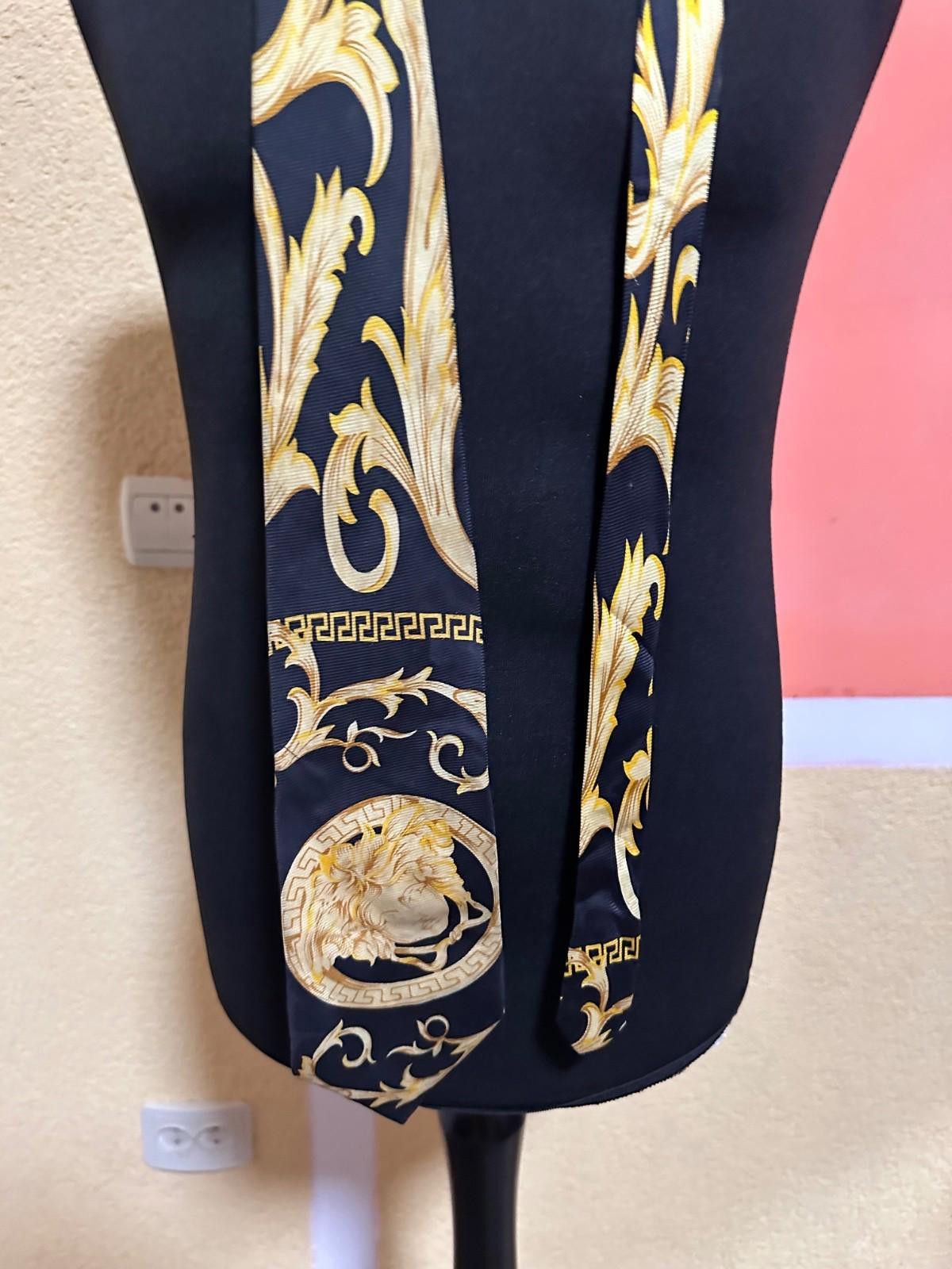 Versace Vintage Gianni Versace Tie Baracco Silk Size ONE SIZE - 2 Thumbnail