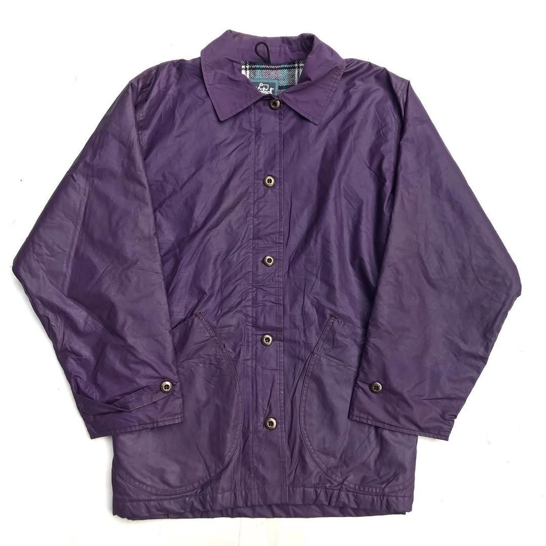 Vintage × Woolrich Woolen Mills Woolrich usa Eggplant mac coat jacket With iconic Woolen Fla Size US L / EU 52-54 / 3 - 4 Thumbnail