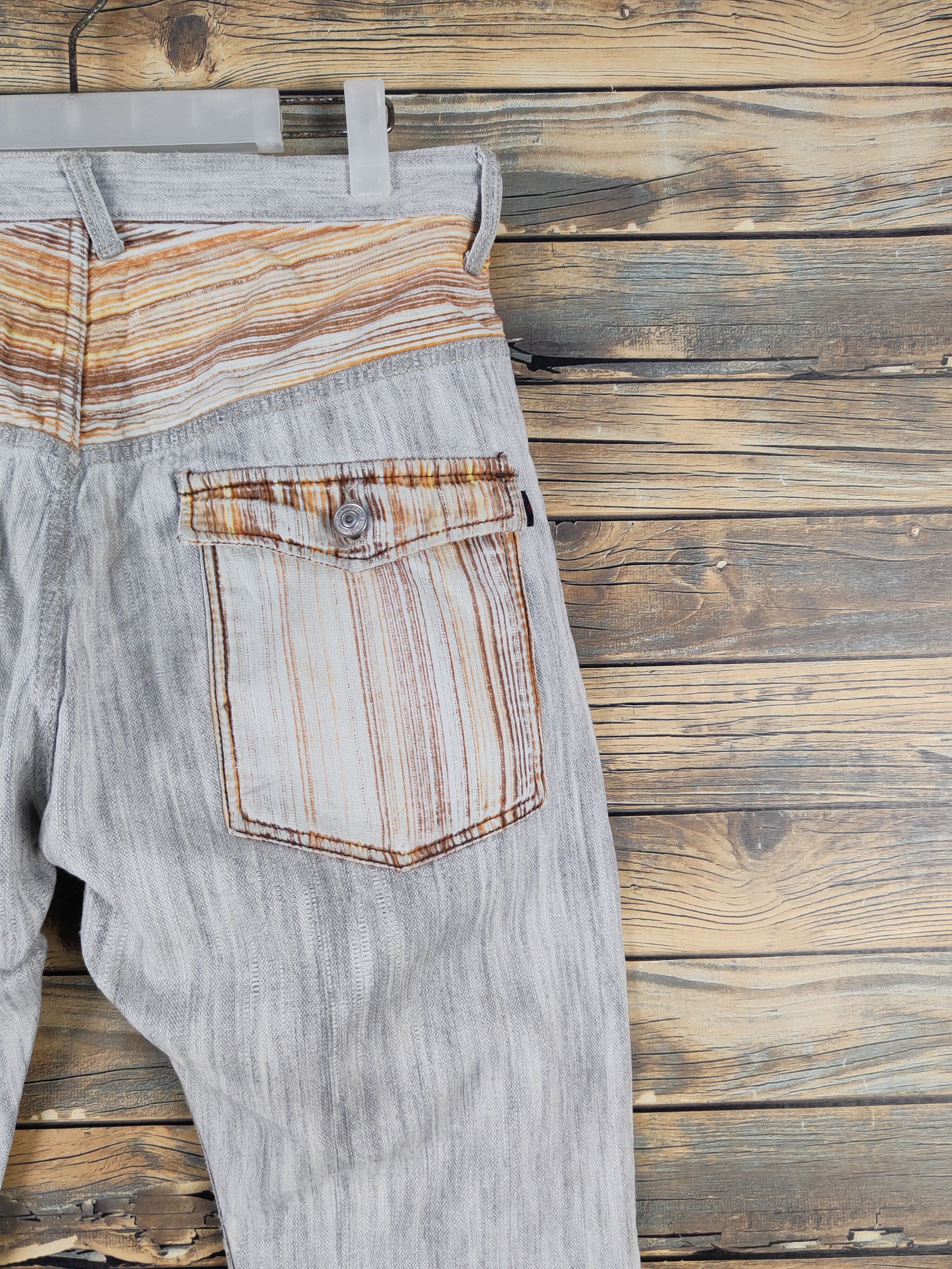 Japanese Brand Wild Khakis Gray Distressed Ripped denim Jeans #W1708 Size US 32 / EU 48 - 10 Thumbnail