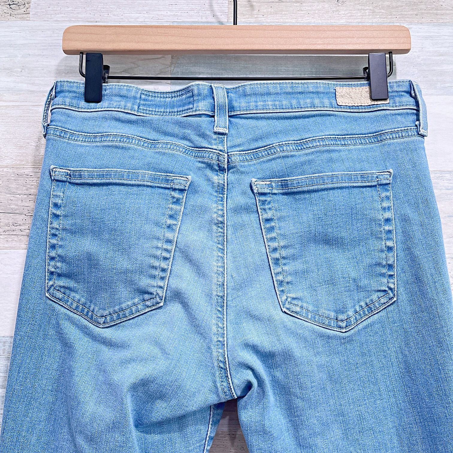 AG Adriano Goldschmied AG Jodi Crop Jeans High Rise Slim Crop Raw Hem Womens 29 Size 29" - 6 Thumbnail