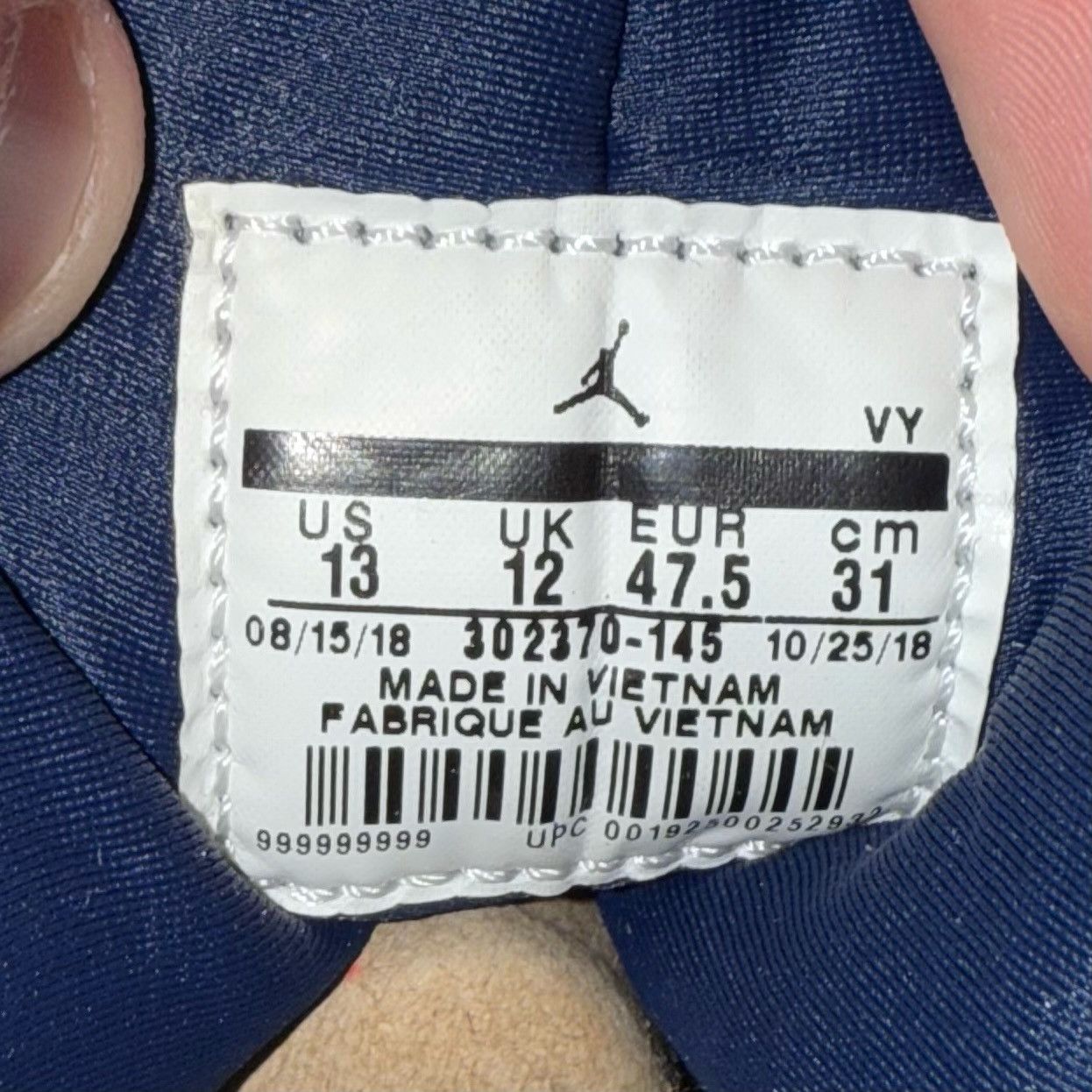 Nike Size 13 - Nike Air Jordan 9 Retro UNC 302370-145 Size US 13 / EU 46 - 6 Thumbnail