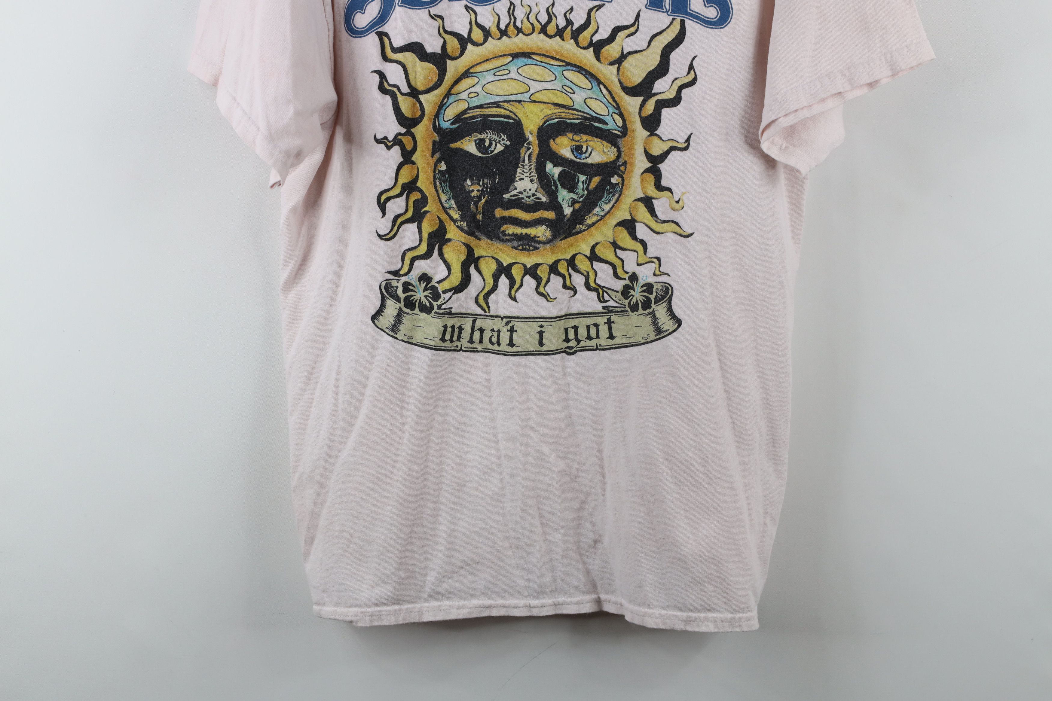 Vintage Retro Y2K Spell Out What I Got Sublime Band T-Shirt Pink Size US L / EU 52-54 / 3 - 3 Thumbnail