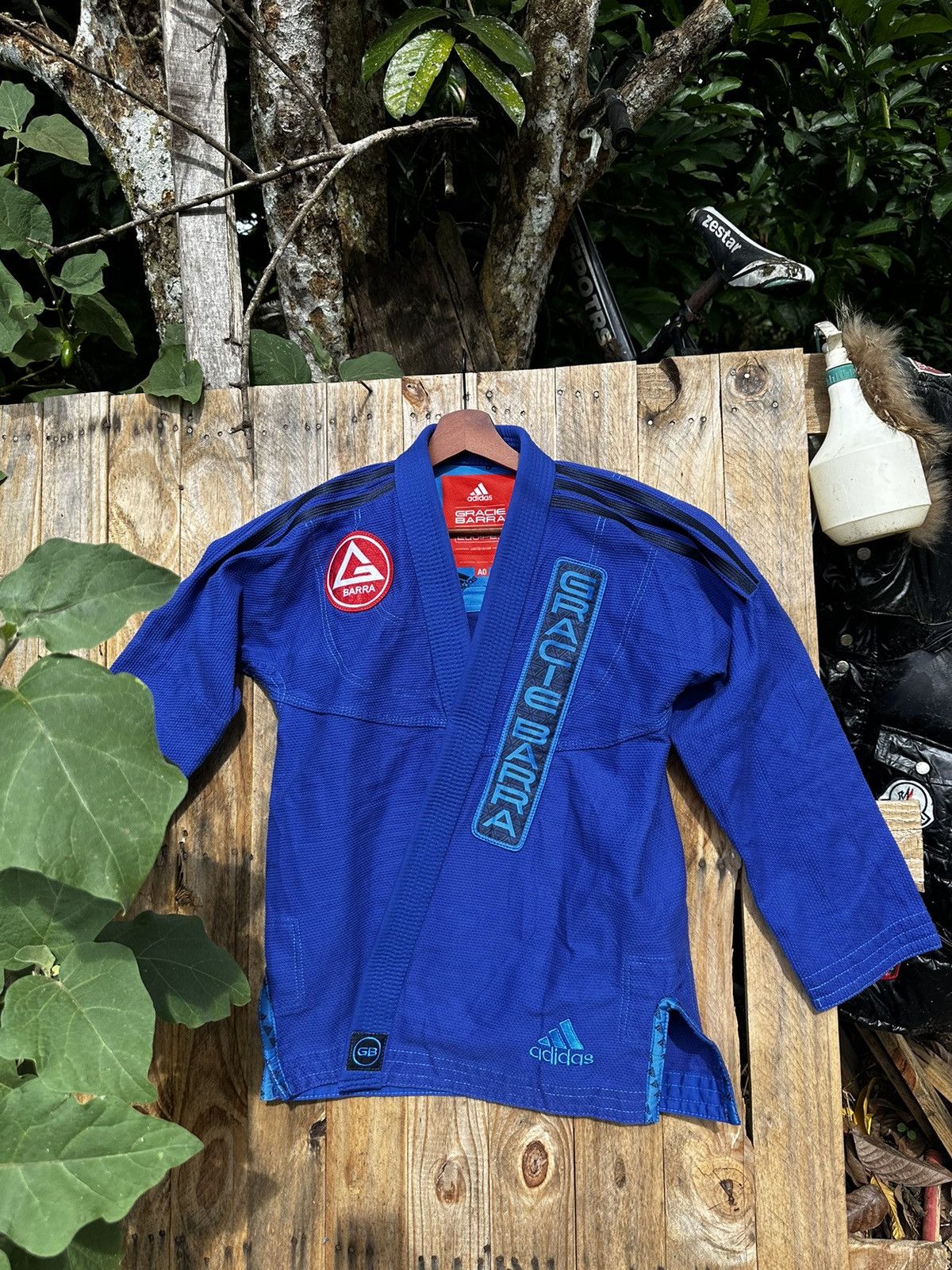 image of Adidas Gracia Barra Equipe Gb Kimono in Blue, Men's (Size Large)