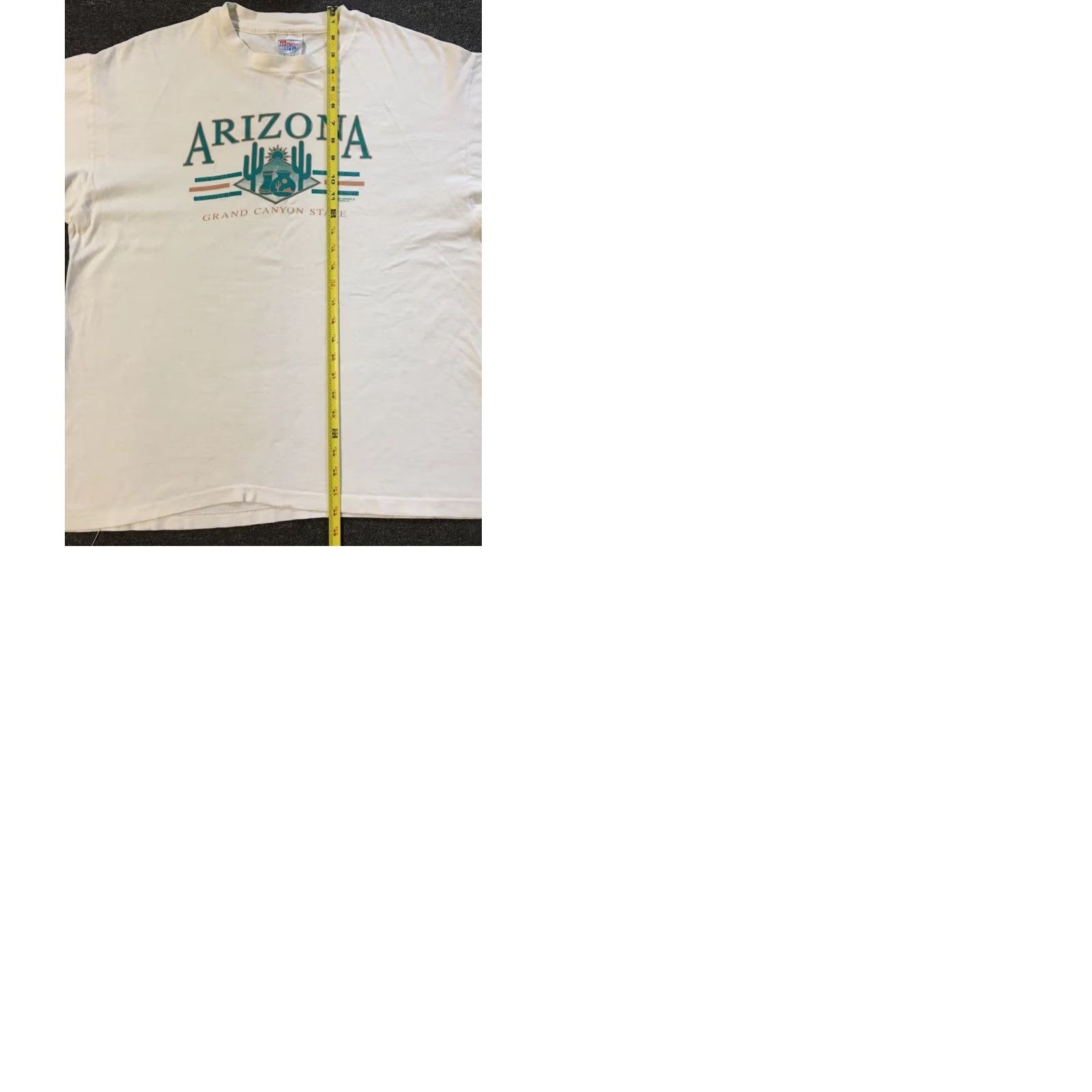 Vintage VINTAGE Arizona Cactus Shirt L White 90s Distressed Graphic Sun Palm Trees Grunge Western Casual Mens T-Shirt Size US L / EU 52-54 / 3 - 11 Thumbnail