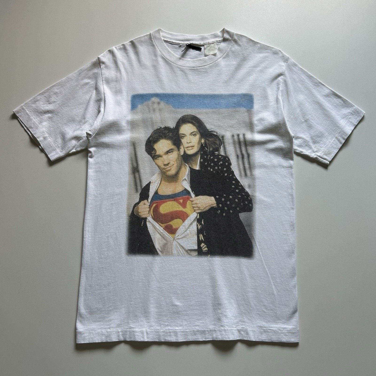 DC Comics × Vintage Vintage 90s 1995 Superman Movie DC Comics T Shirt Medium Size US M / EU 48-50 / 2 - 1 Thumbnail