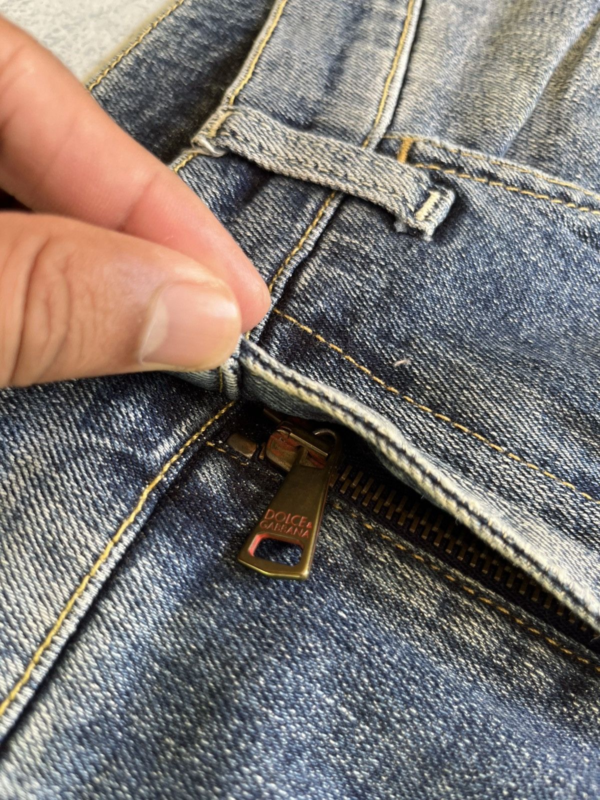 Dolce & Gabbana 💥Luxury Authentic D&G SS15 Blue Faded Denim Made In Italy Size US 31 - 7 Thumbnail