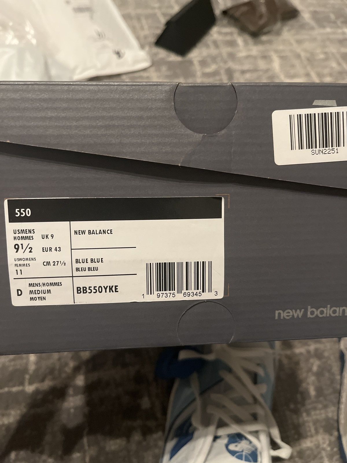 New Balance New Balance 550 Chrome Blue Patent Size US 11 / IT 41 - 1 Thumbnail