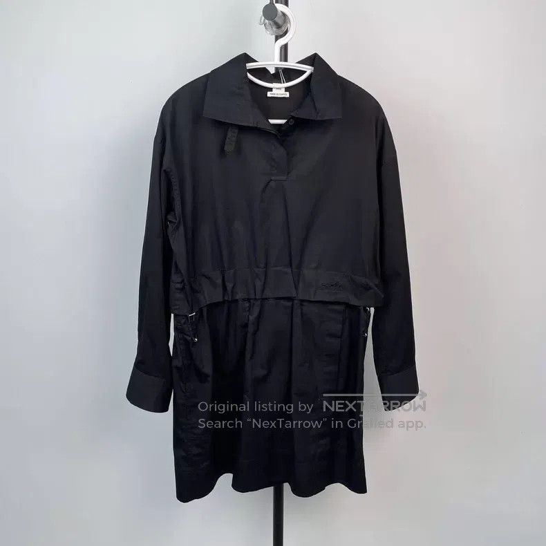 Hermes Hermes Black Carriage Embroidered Drawstring Shirt Dress Size XS / US 0-2 / IT 36-38 - 1 Thumbnail