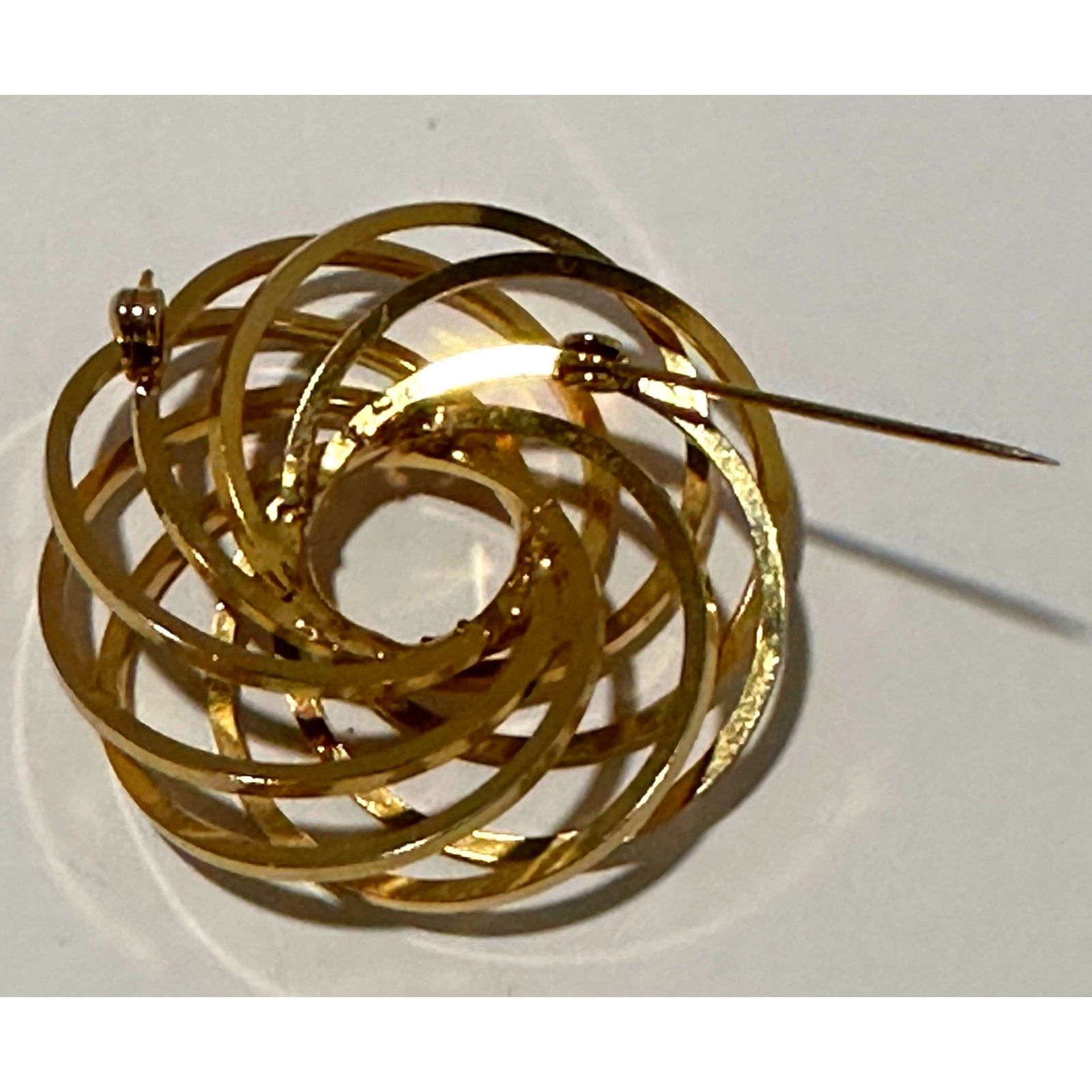 Other VTG Atomic Flower Spiral Eternity Entangled Circular Brooch Size ONE SIZE - 4 Thumbnail