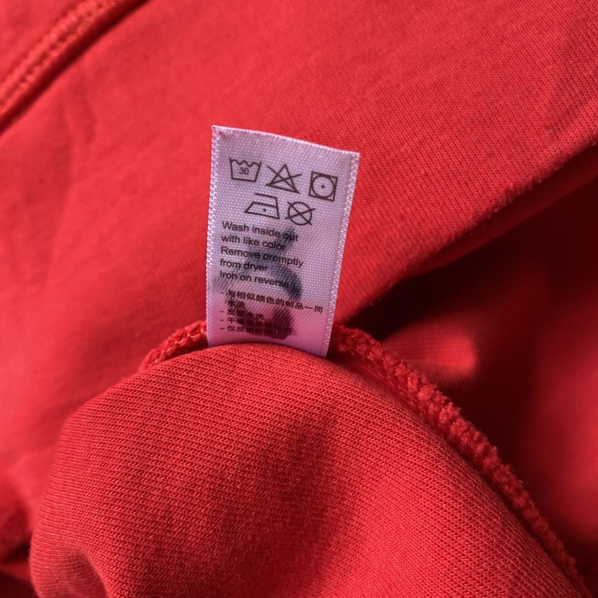 Apple Apple Red Quarter-Zip Staff Sweatshirt Size US M / EU 48-50 / 2 - 8 Thumbnail