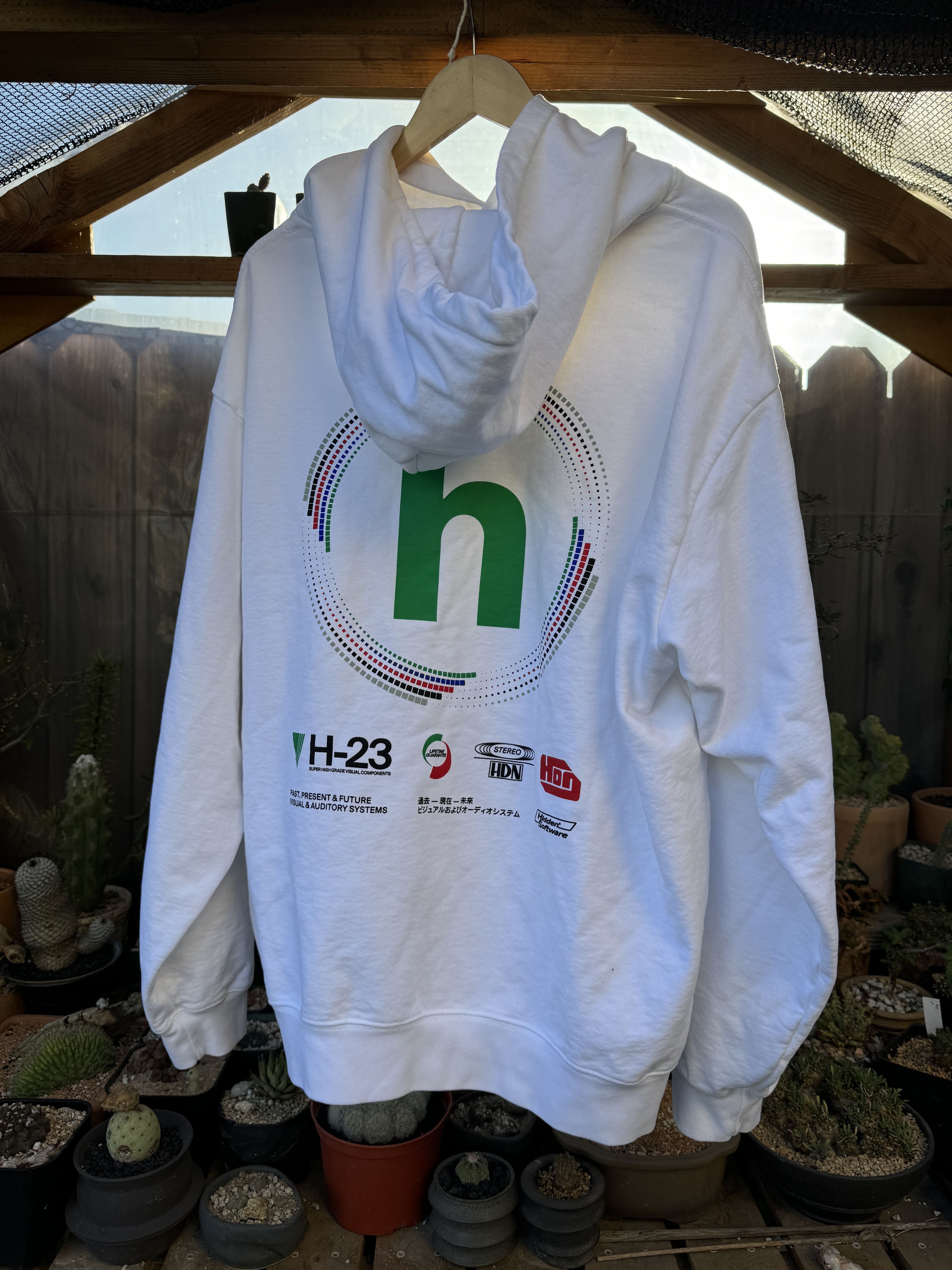 HIDDEN Hidden White Hoodie Big Logo Size US L / EU 52-54 / 3 - 1 Thumbnail