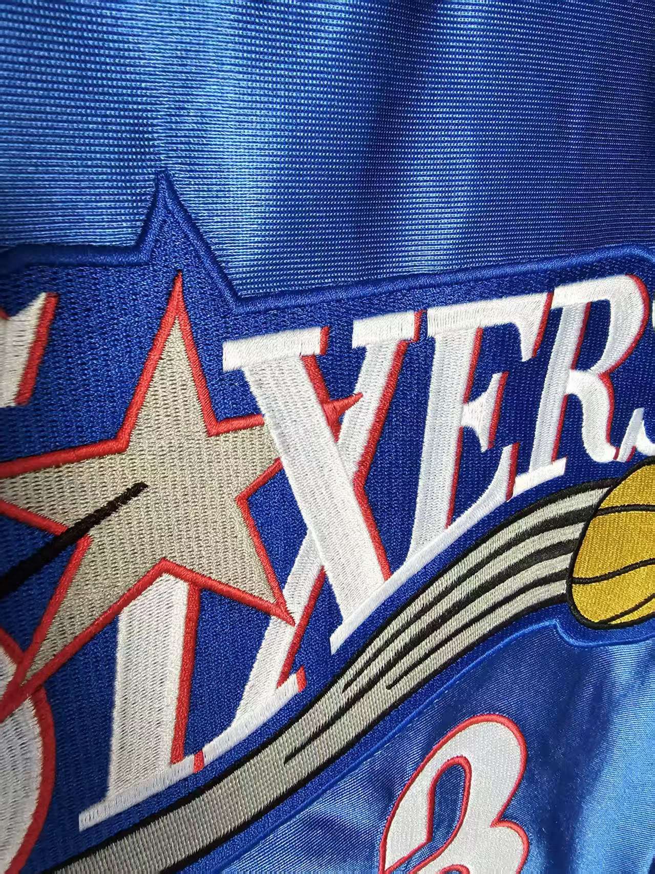 NBA 76ers #3 Allen Iverson Jersey Double Stitched Blue Size US M / EU 48-50 / 2 - 4 Thumbnail