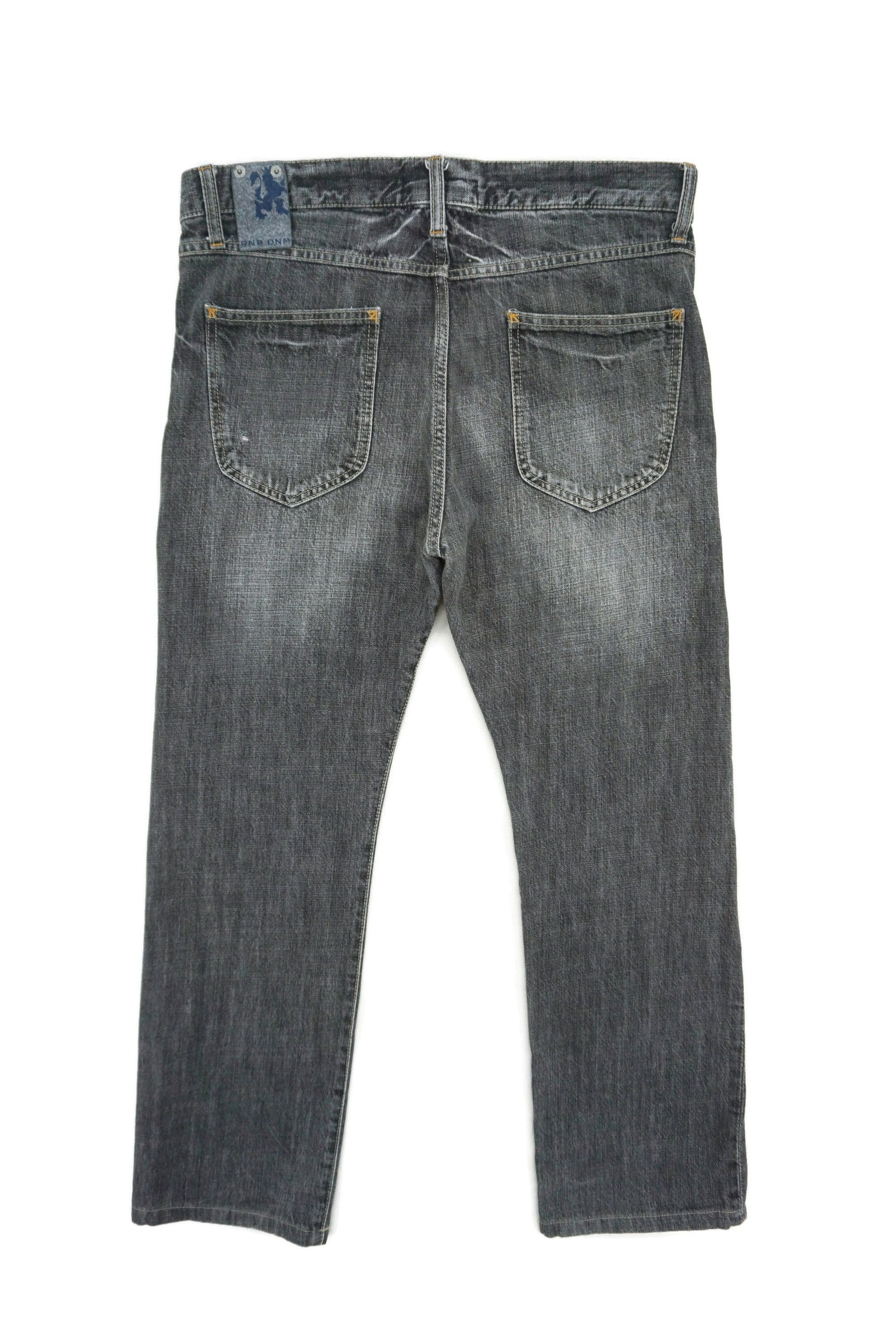 R.Newbold Low-Rise Jeans fits W35xL29 R. Newbold Straight Leg Denim Size US 34 / EU 50 - 2 Thumbnail