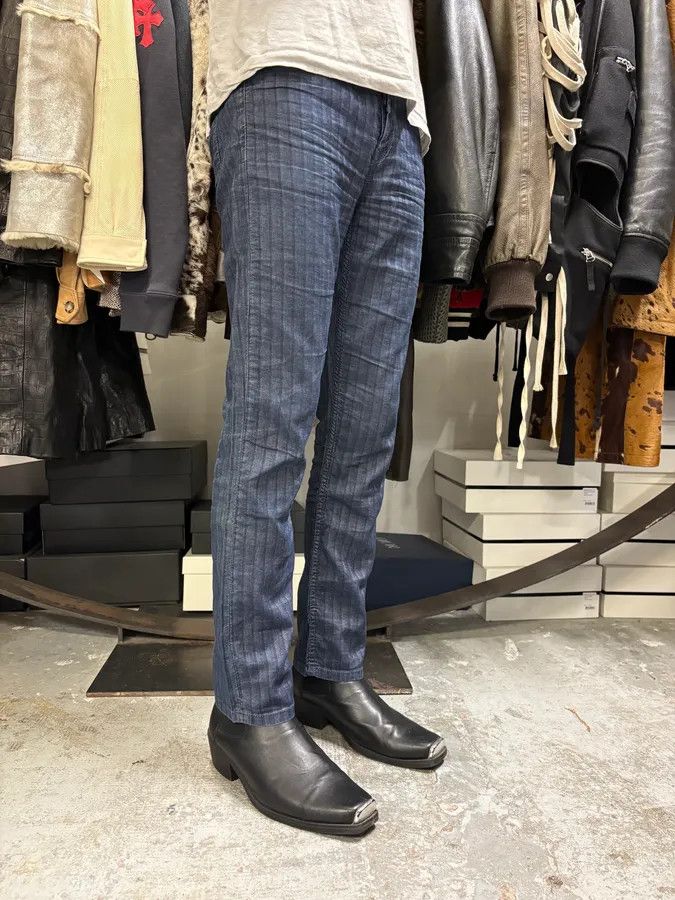 Marithe + Francois Girbaud 2000s Marithé + François Girbaud Navy Lined Pants Size US 30 / EU 46 - 3 Thumbnail