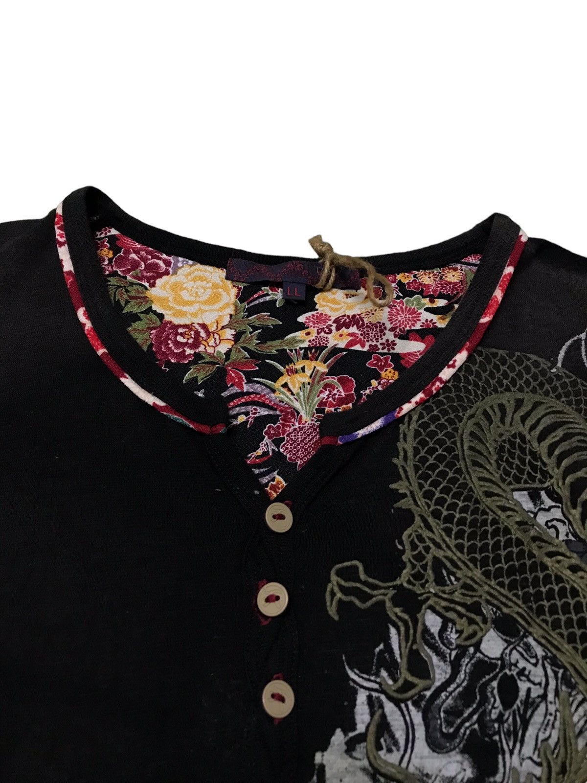 Japanese Brand 🔥🔥BEST OFFER🔥🔥 Japanese Sukajan Dragon Ovp Embroidery Shirt Size US L / EU 52-54 / 3 - 4 Thumbnail