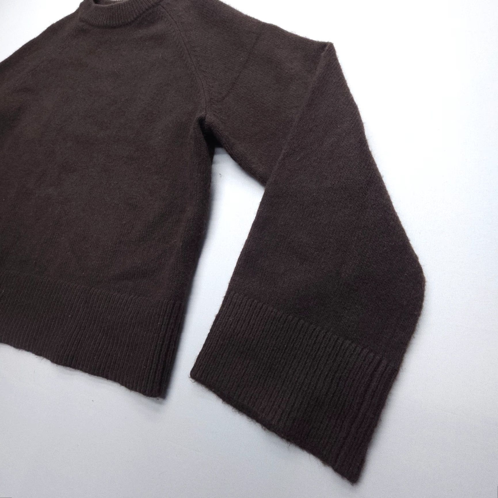H&M H&M Pullover Sweater Womens M Brown Boxy Oversized Loose Sleeves Slouchy Casual Solid Knit Pullover City Size M / US 6-8 / IT 42-44 - 4 Thumbnail
