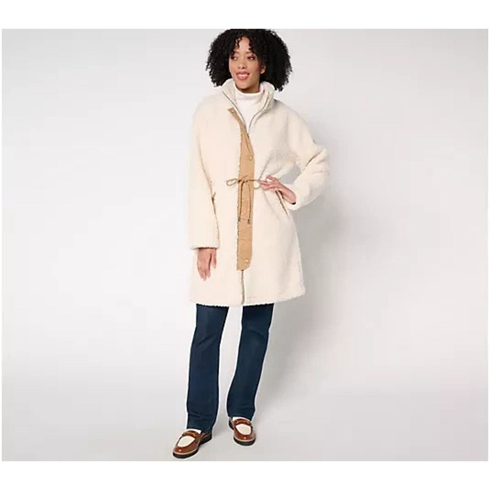 & Other Stories Dennis Basso Sherpa & Sueded Jacket w/Drawstring XS A672991 Size XS / US 0-2 / IT 36-38 - 1 Thumbnail