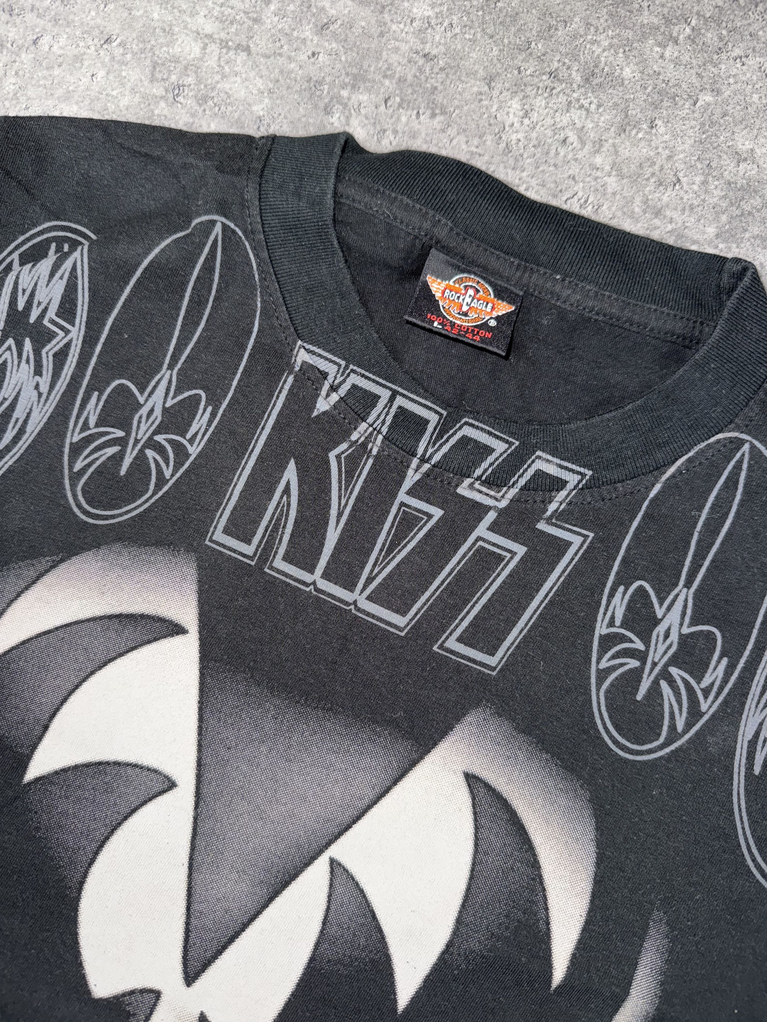KISS Kiss 90s band tee fullprint Size US L / EU 52-54 / 3 - 3 Thumbnail