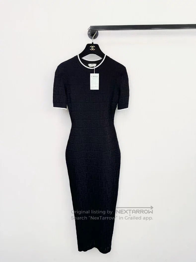 Fendi Fendi Knitted Double F Dress Size XS / US 0-2 / IT 36-38 - 1 Thumbnail