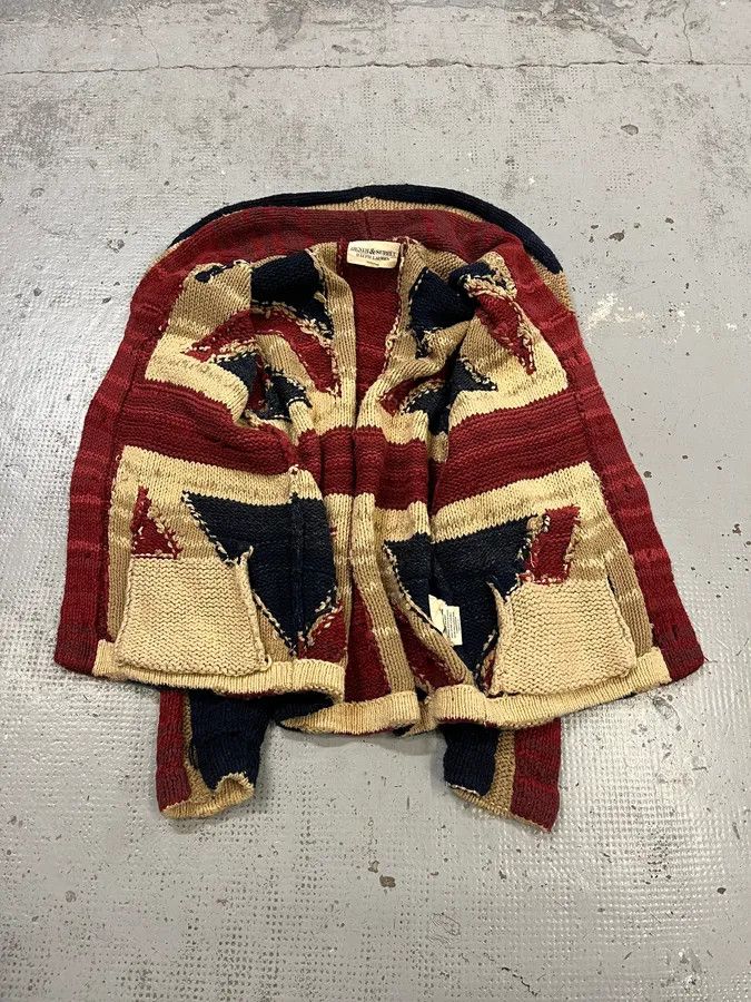 Polo Ralph Lauren 2000s Ralph Lauren Denim & Supply Wool UK Flag Buttoned Cardigan Sweater Size US S / EU 44-46 / 1 - 8 Thumbnail