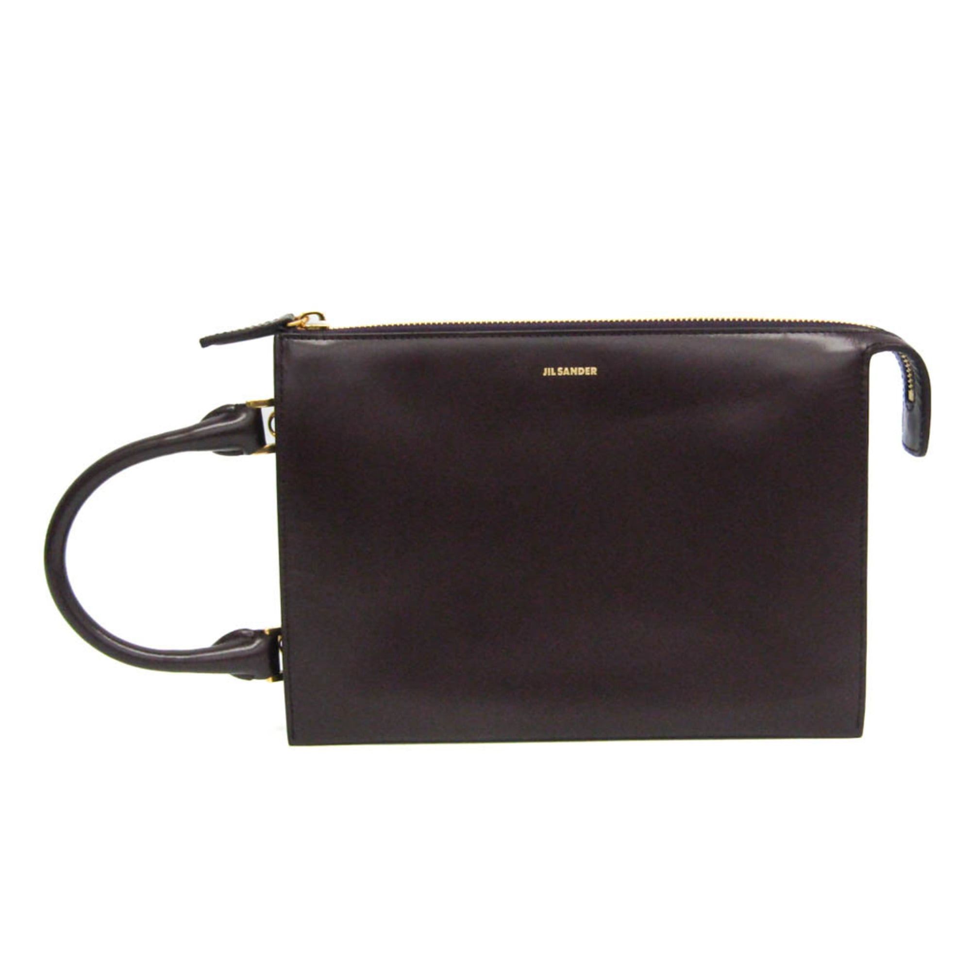 Jil Sander Jil Sander Tootie Bag Women's Leather Handbag,Shoulder Bag Dark Purple Size ONE SIZE - 1 Thumbnail