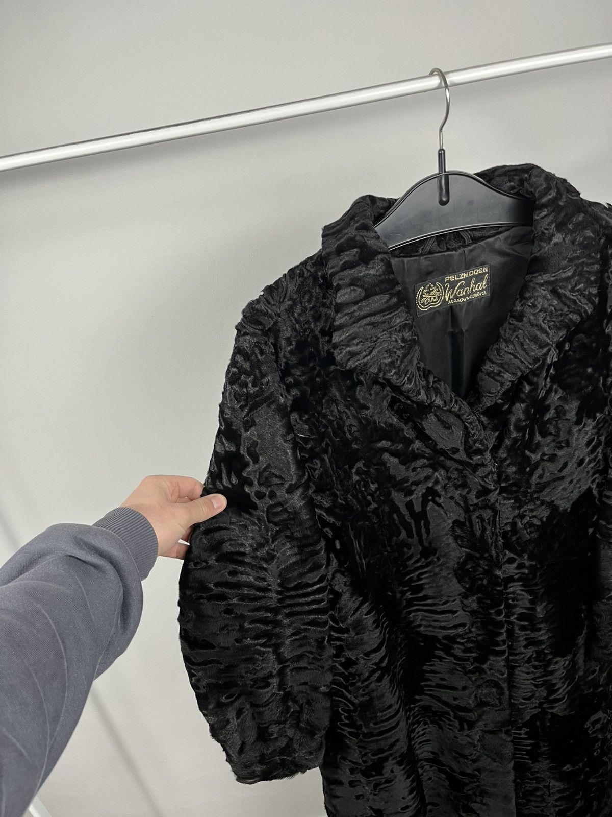Other Vintage Real Fur Coat Black Long Classic Luxury Warm Winter Size XL / US 12-14 / IT 48-50 - 4 Thumbnail