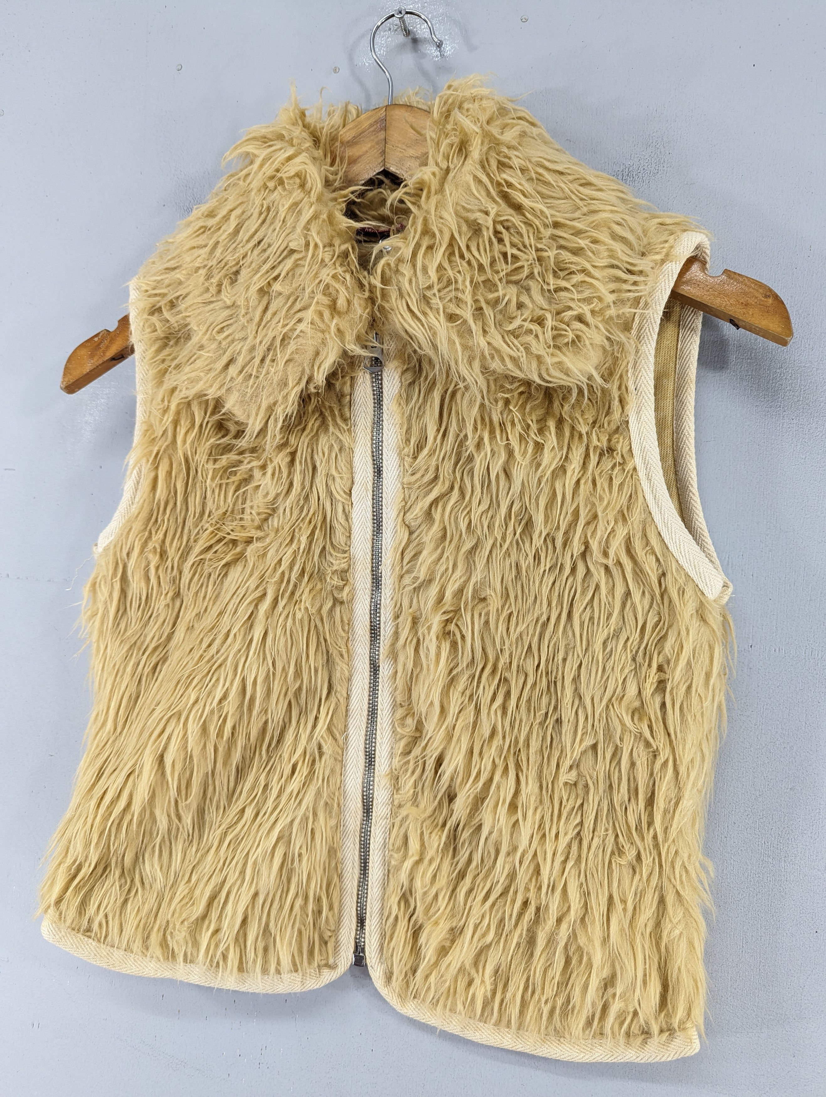 Other RA-RE Italy Faux Fur Zip Vest Jacket Size M / US 6-8 / IT 42-44 - 2 Thumbnail