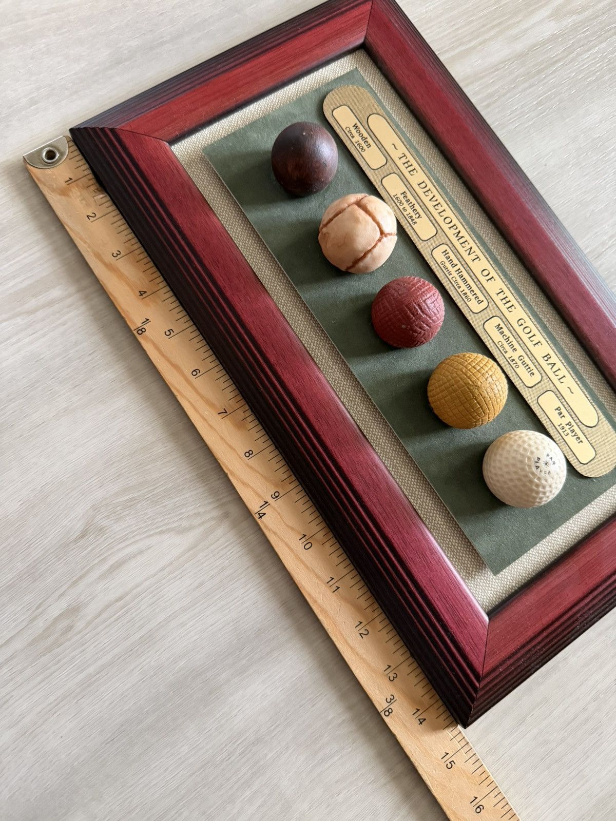 Vintage Vintage The Development Of The Golf Ball Framed 3D Wall Size ONE SIZE - 6 Thumbnail