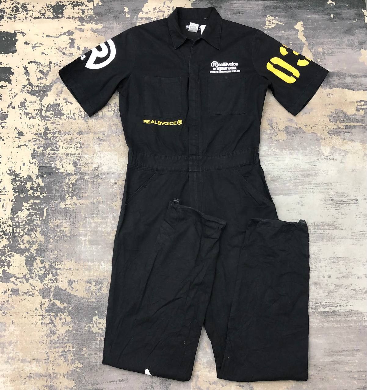 Japanese Brand P675 REALBVOICE X WATER WARRIOR PAINTED COVERALLS Size US S / EU 44-46 / 1 - 2 Thumbnail