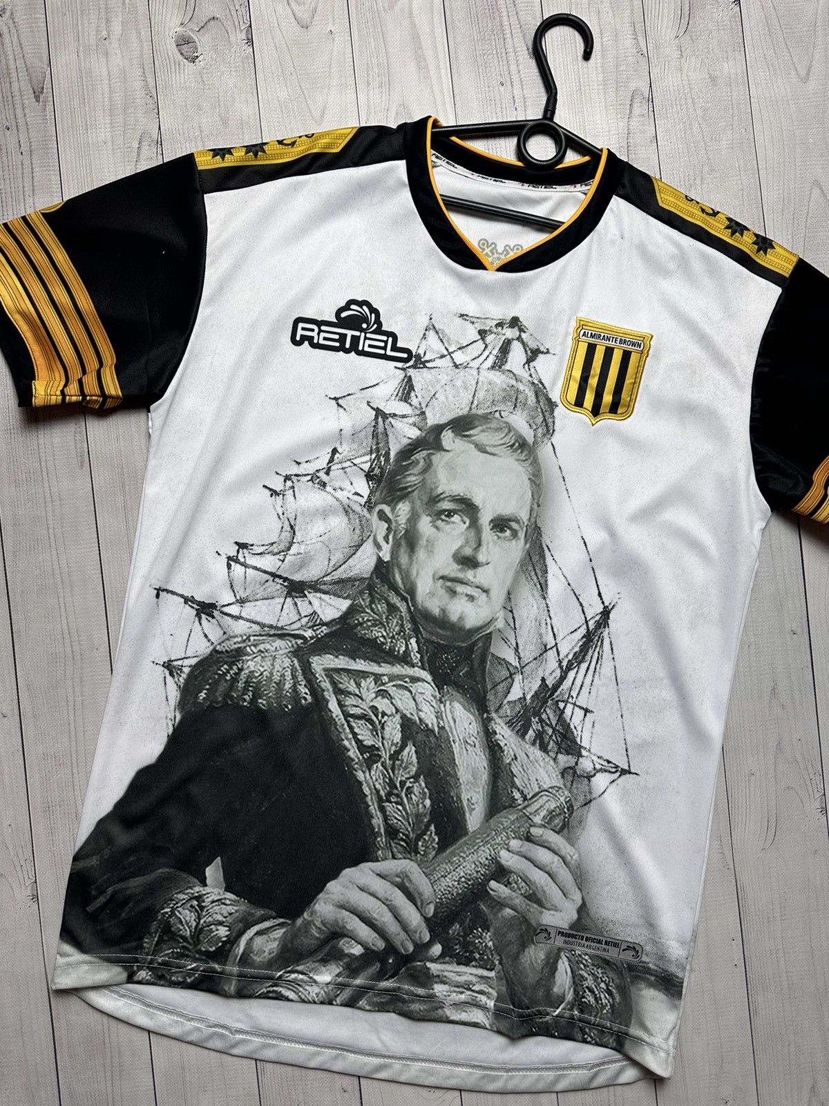 Vintage Vintage Soccer Jersey Almirante Brown size L pirate rare Size US L / EU 52-54 / 3 - 3 Thumbnail