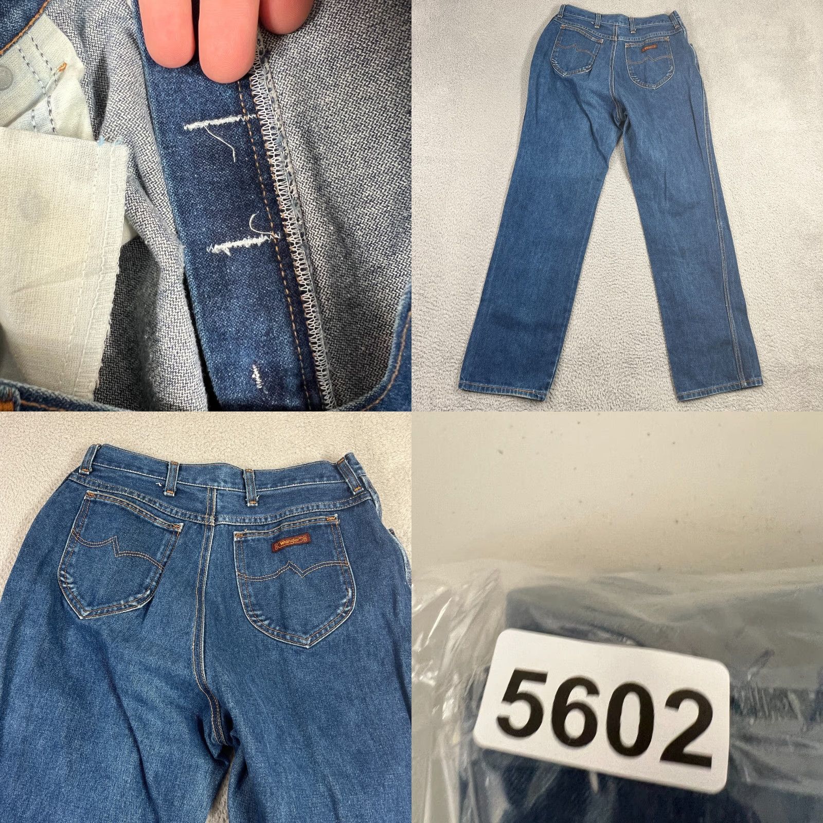 Wrangler VINTAGE Wrangler Jeans Women 30x31 Blue 80s 90s Cowboy Slim Tapered Denim Size 30" / US 8 / IT 44 - 8 Thumbnail