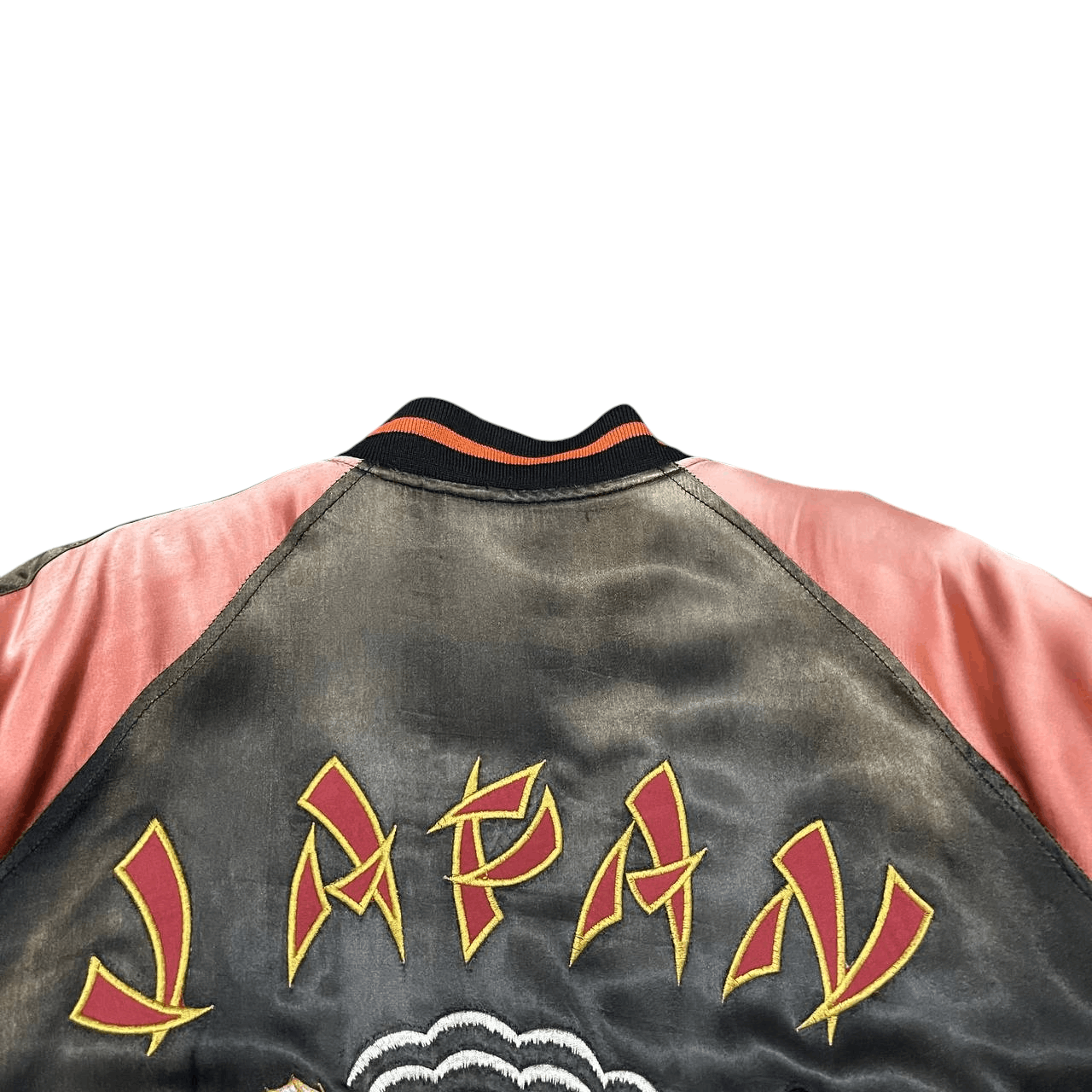 Japanese Brand Vintage Sukajan Souvenir Jacket Dragon Tiger Satin Faded Size US L / EU 52-54 / 3 - 2 Thumbnail