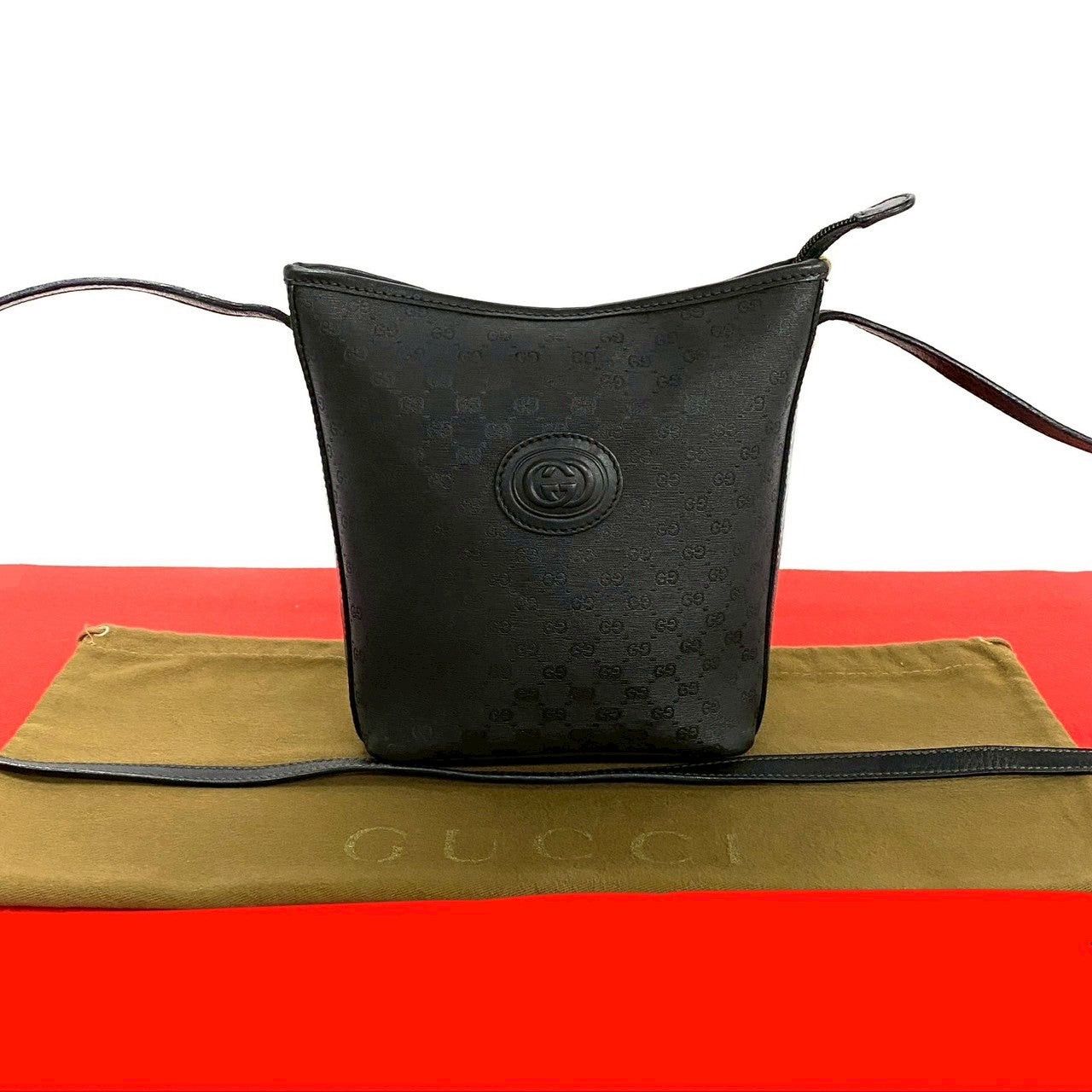 Gucci Gucci Shoulder Bag Black Leather Size ONE SIZE - 1 Thumbnail