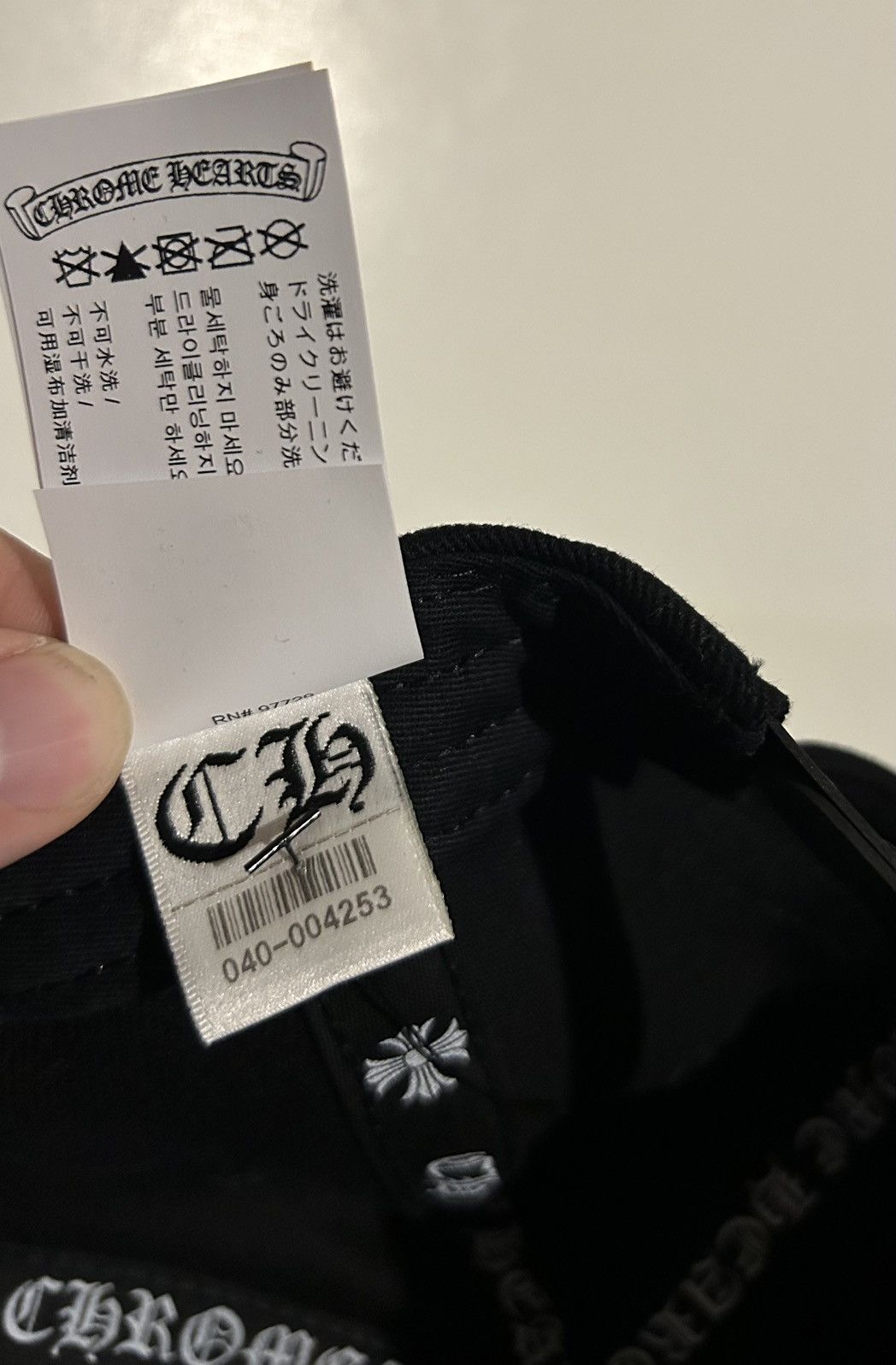 Chrome Hearts Chrome Hearts Horseshoe Denim Baseball Hat Black Size ONE SIZE - 8 Thumbnail