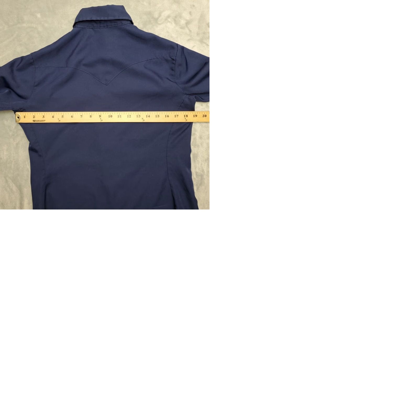 Vintage VTG Panhandle Slim Shirt Womens 14/36 Blue Pearl Snap Western 100% Dacron USA Shirt Woman 14 Blue Pearl Snap Western 100% Dacron USA Size XL / US 12-14 / IT 48-50 - 9 Thumbnail