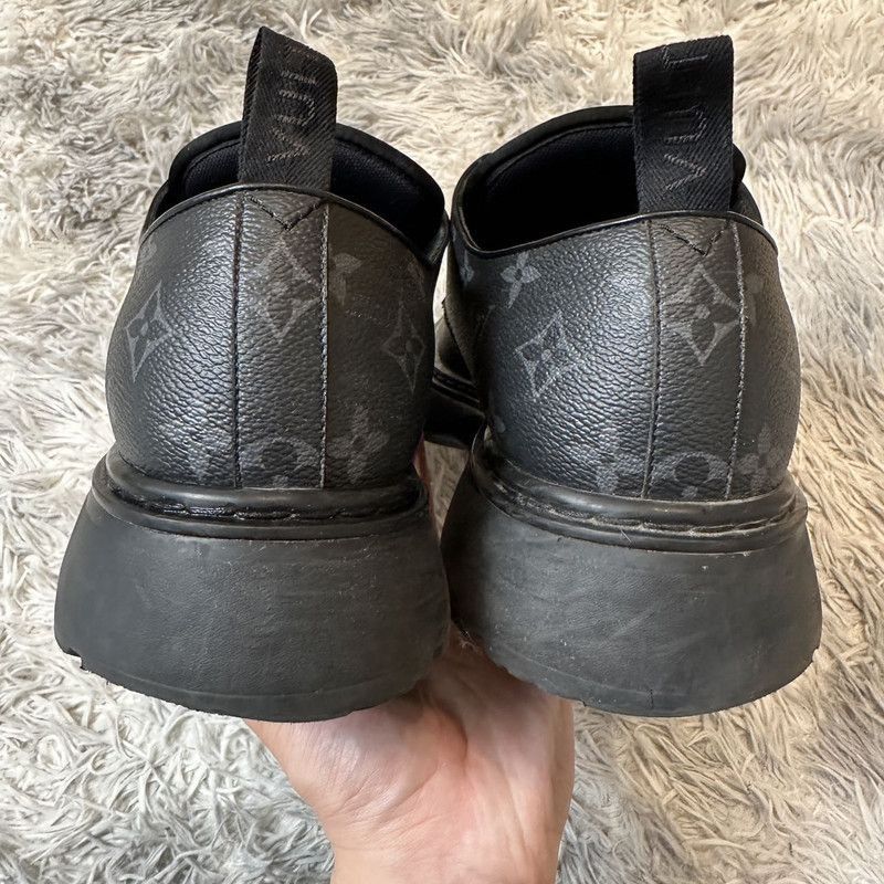 Louis Vuitton Louis Vuitton Black Monogram Thick-Soled Casual Sneakers -2 Size US 9.5 / EU 42-43 - 1 Thumbnail