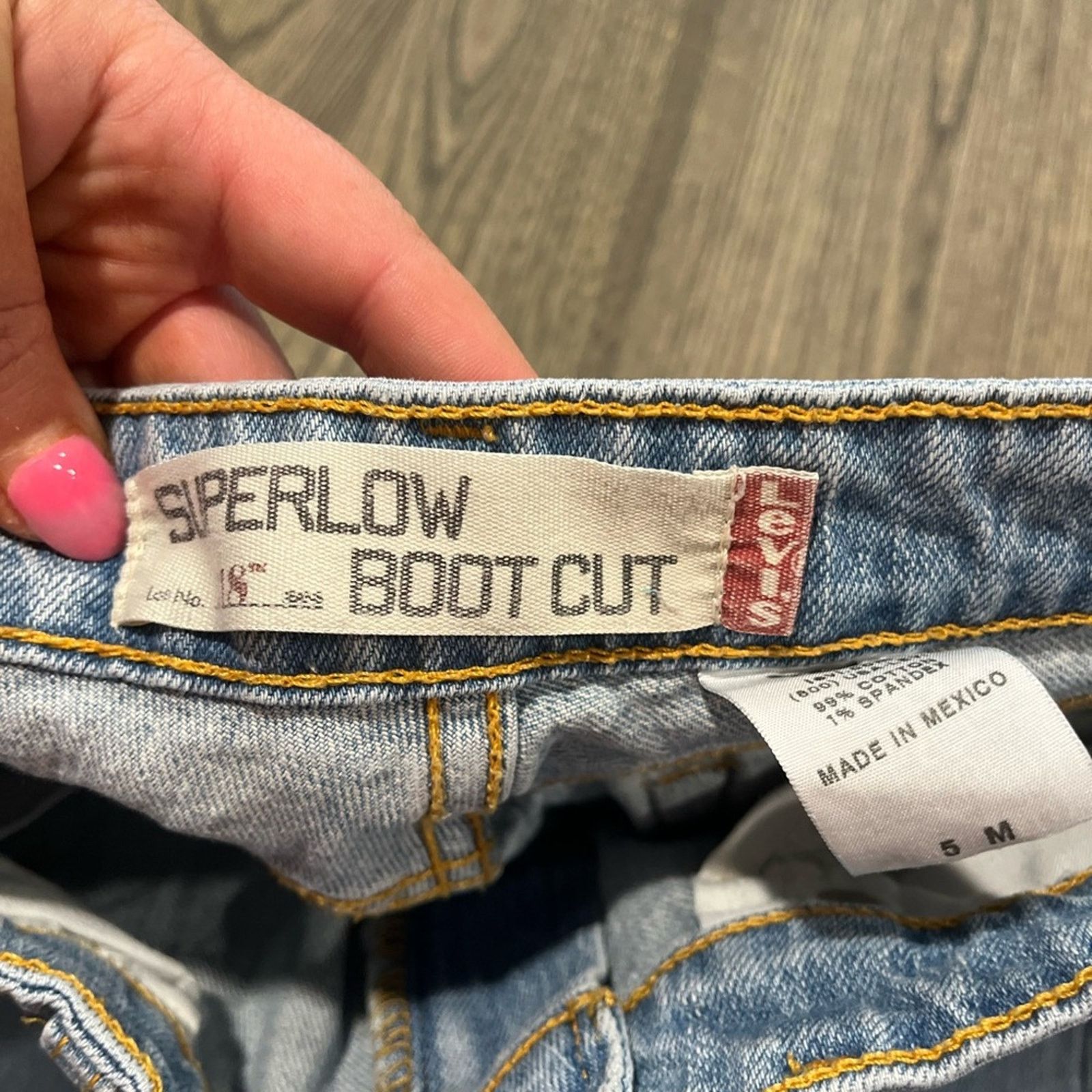 Levi's Levi's Superlow Bootcut Jeans Low Rise High Stretch 5M Size 27" / US 4 / IT 40 - 8 Thumbnail