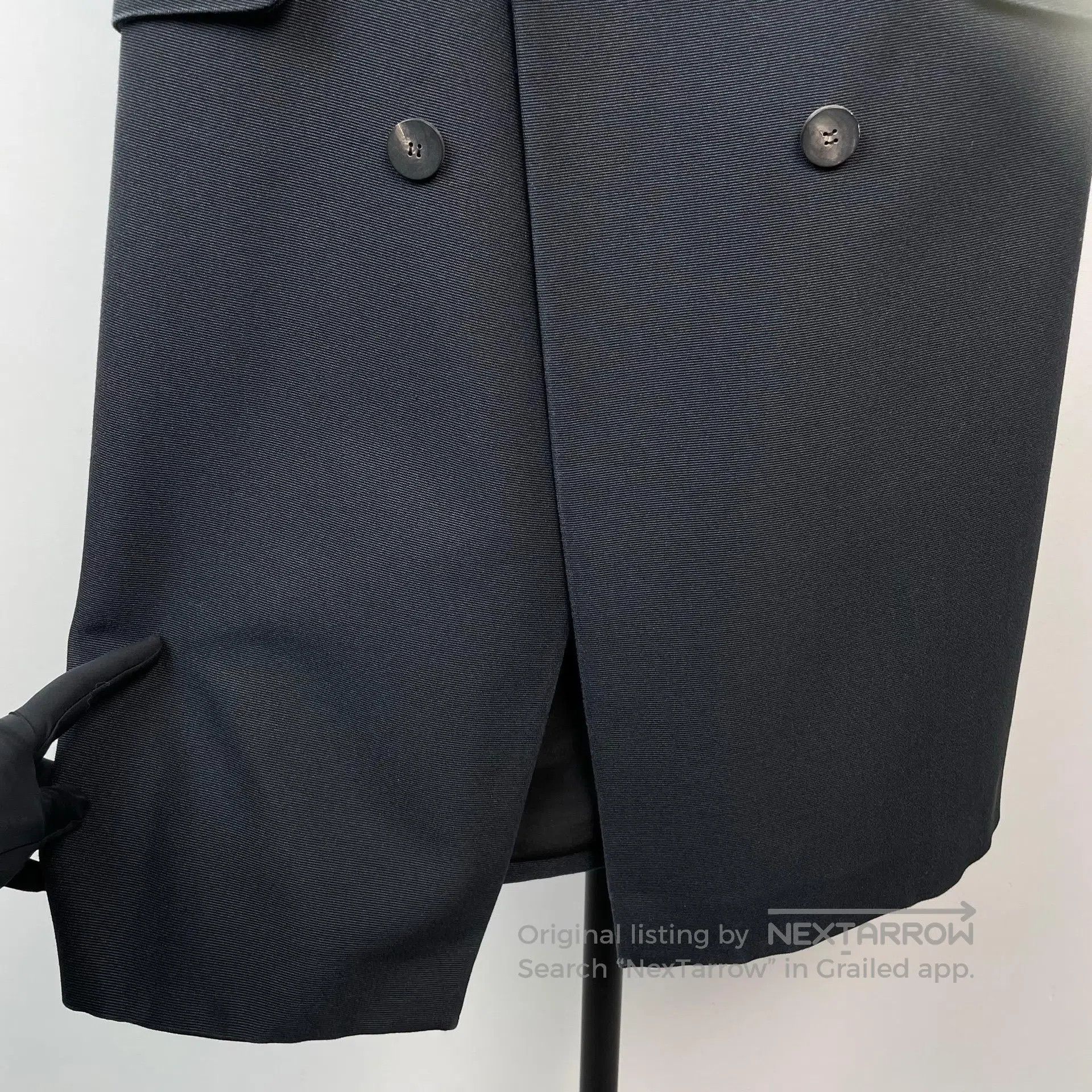 Dior Dior Deep Blue Sleeveless Lapel Vest Dress| Size XS / US 0-2 / IT 36-38 - 8 Thumbnail