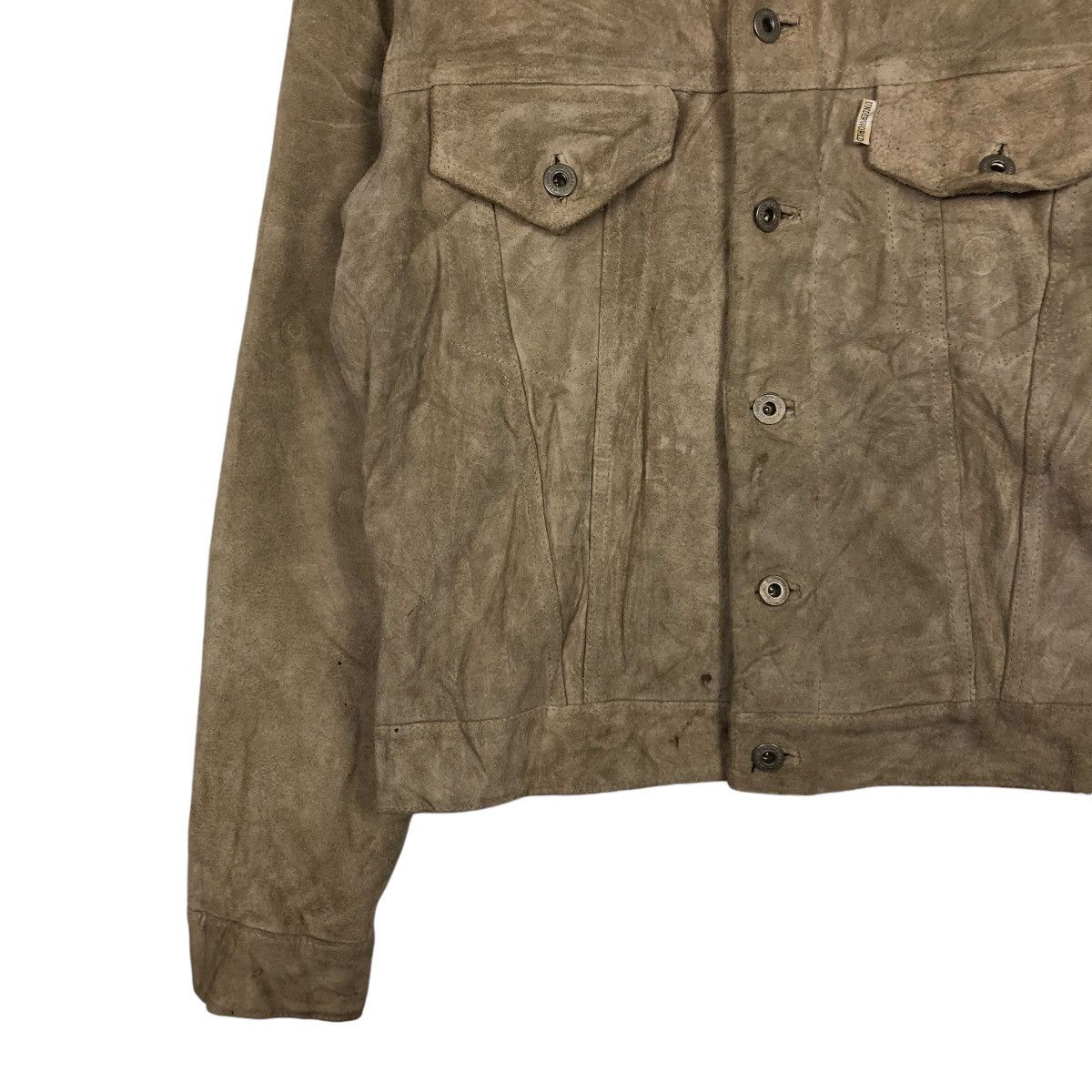 Japanese Brand VINTAGE GENUINE LEATHER BIKER JACKET UNDERWORLD ISSEYMIYAKE Size US L / EU 52-54 / 3 - 4 Thumbnail