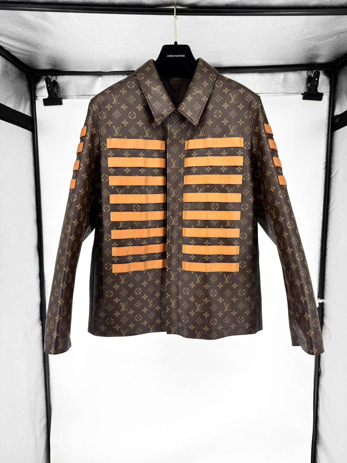 Louis Vuitton Louis Vuitton x Nigo Varsity Monogram Leather Jacket Size US L / EU 52-54 / 3 - 1 Thumbnail