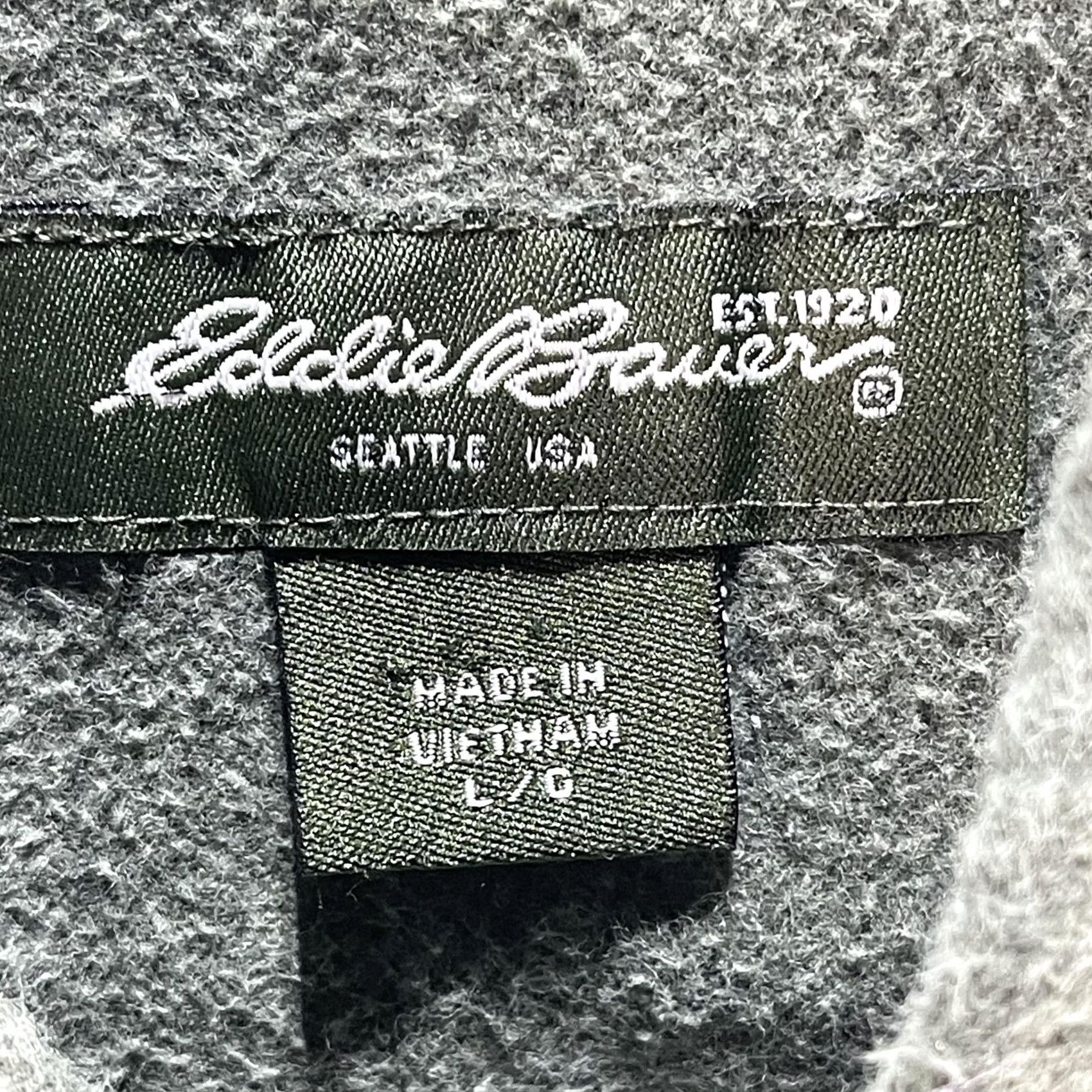Eddie Bauer Eddie Bauer Fleece Shirt Jacket Mens Large Olive Green Button Front Shacket Size US L / EU 52-54 / 3 - 5 Thumbnail
