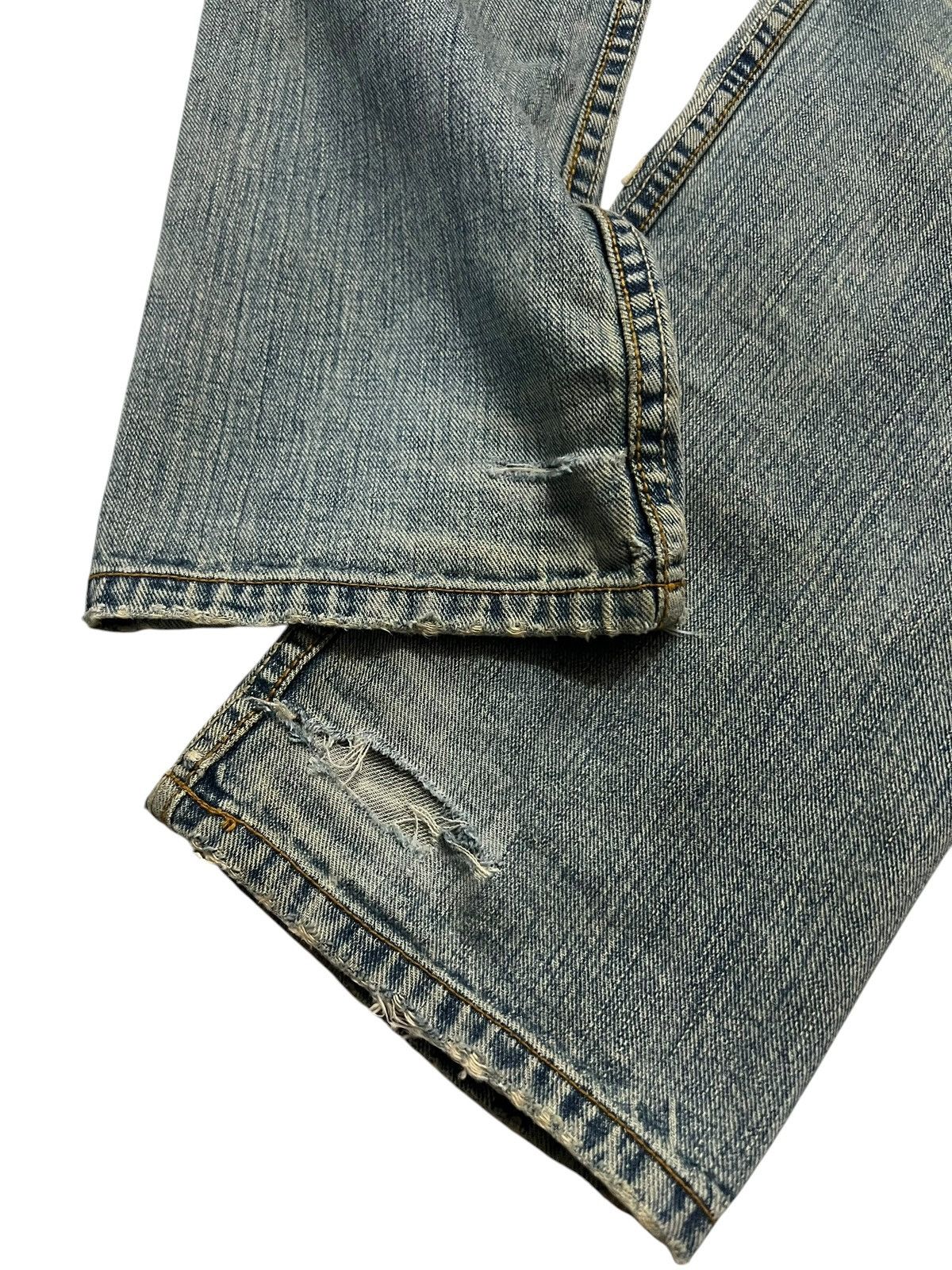 Japanese Brand Double Waist💥Rattle Trap Distressed Light Wash kapital style Size US 30 / EU 46 - 13 Thumbnail