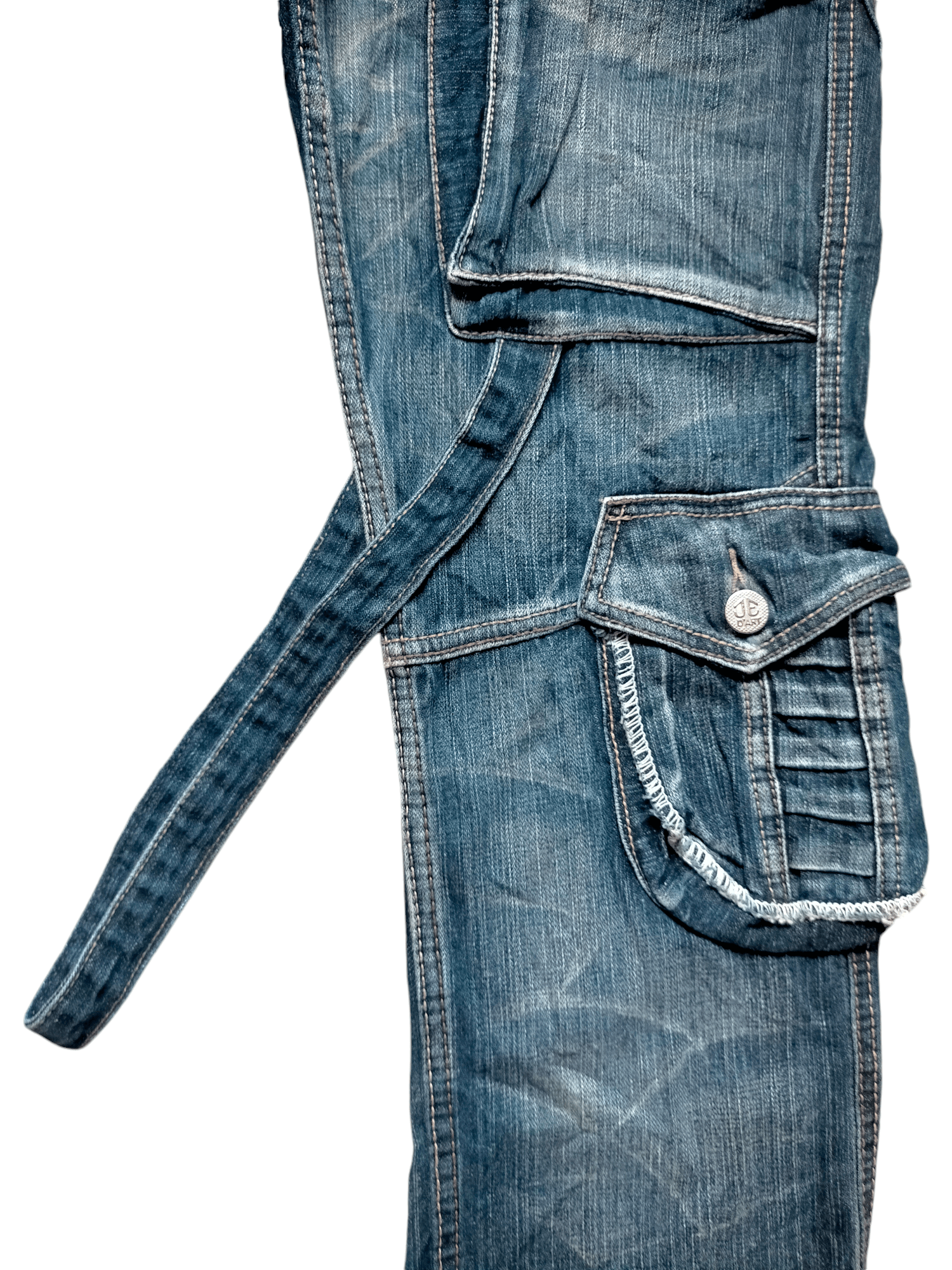 Hysteric Glamour × Japanese Brand Jeans De Art Bondage Punk Cargo Denim Pants Size US 32 / EU 48 - 9 Thumbnail