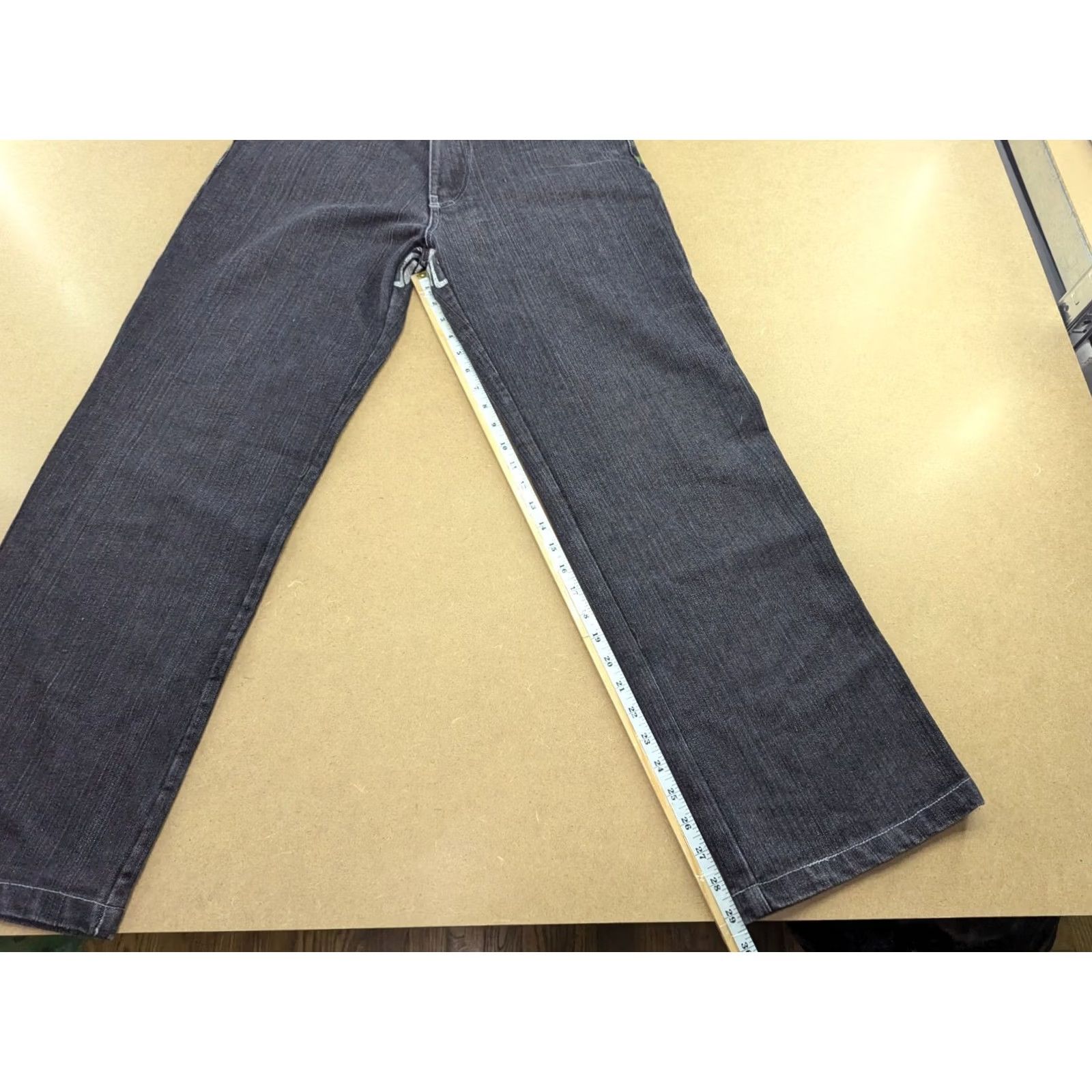 ESPIRIT VINTAGE Raw Blue Sacred Spirit Jeans W33 L29.5 Black Green Wings Straight Unisex Adults Jeans Mens Womens Boys Girls Size US 33 - 6 Thumbnail