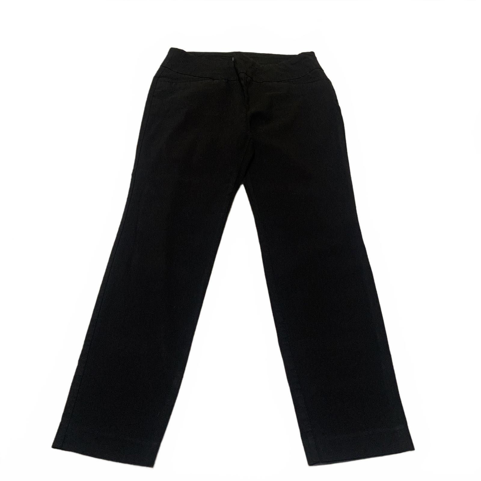 Van Heusen Van Heusen Women's Size 12 Black Stretch Trousers Pants Size 34" / US 12 / IT 48 - 2 Thumbnail